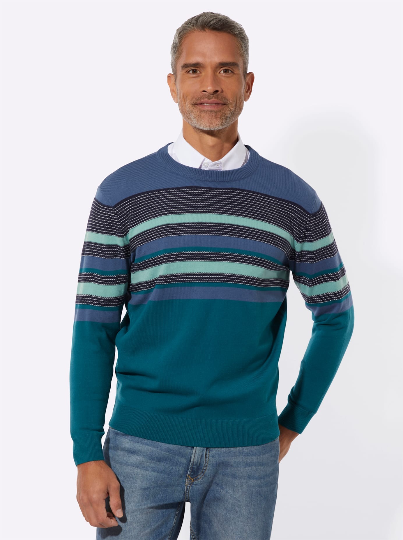 Classic Rundhalspullover »Rundhals-Pullover«