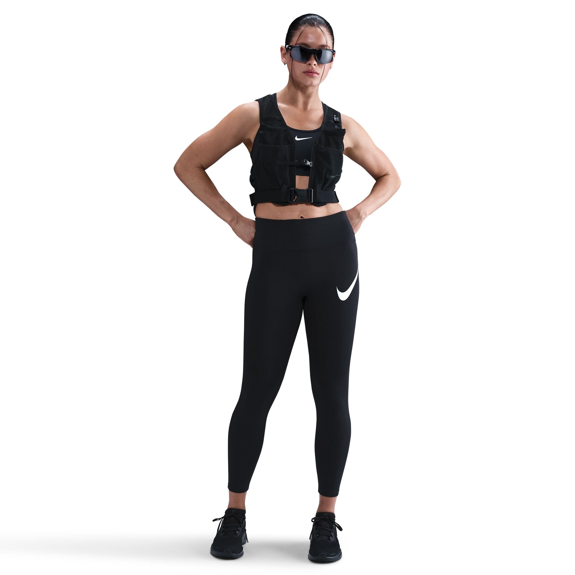 Nike Lauftights »W NK DF TEMPO HR 7/8 TGT SWHBR«  für Lauftraining und Streetwear, 7/8-Länge, atmungsaktiv
