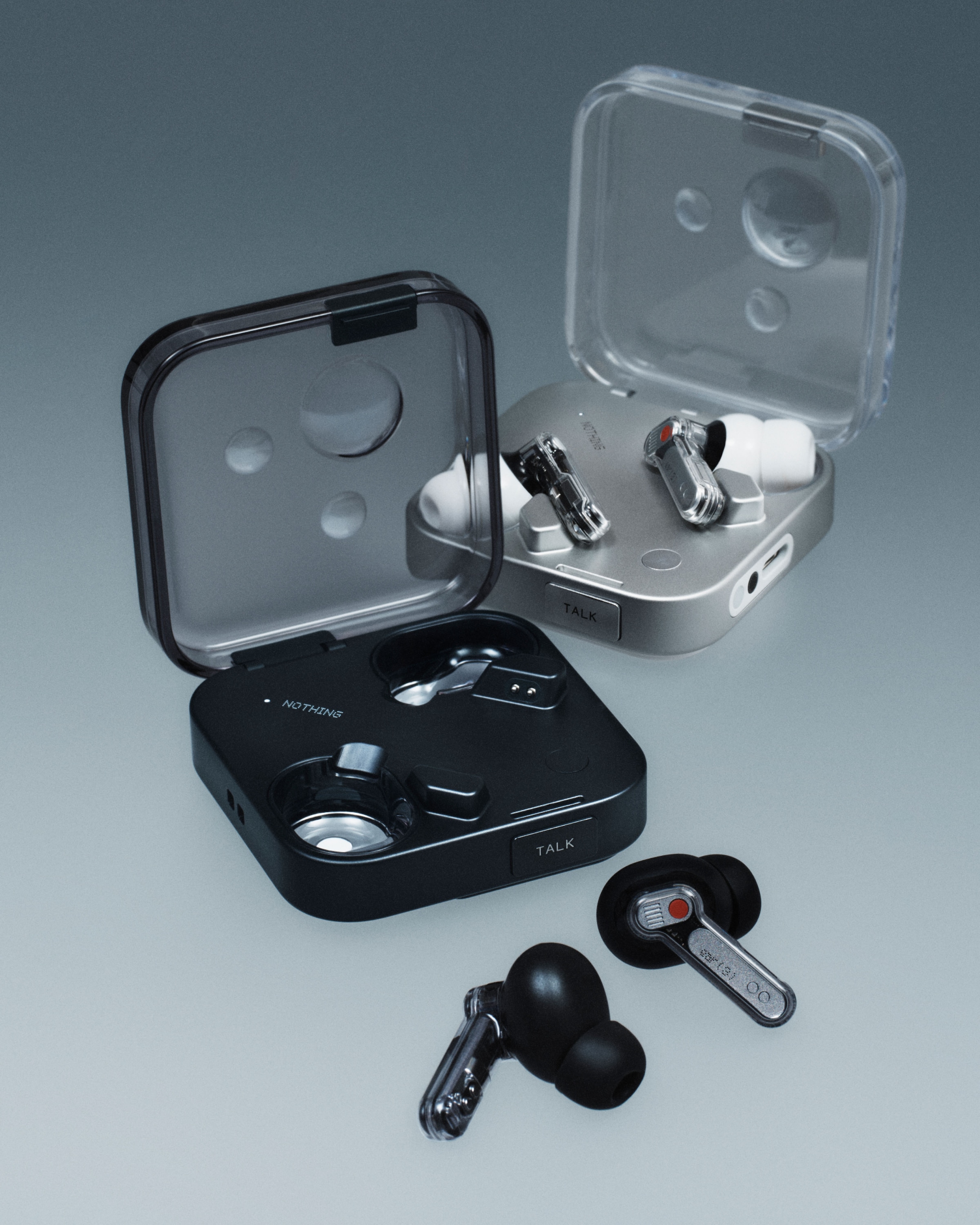 NOTHING wireless In-Ear-Kopfhörer »Ear (3)« Bluetooth Active Noise Cancelling (ANC) | integrierte Steuerung für Anrufe und Musik