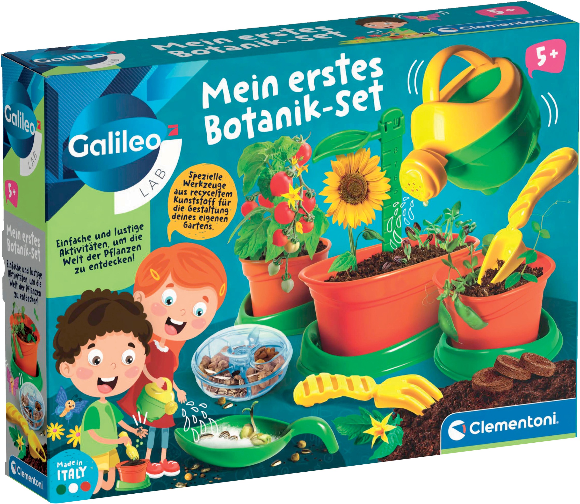 Clementoni® Experimentierkasten »Galileo Lab, Mein erstes Botanik-Set (5+)«, Made in Europe; FSC® - schützt Wald - weltweit