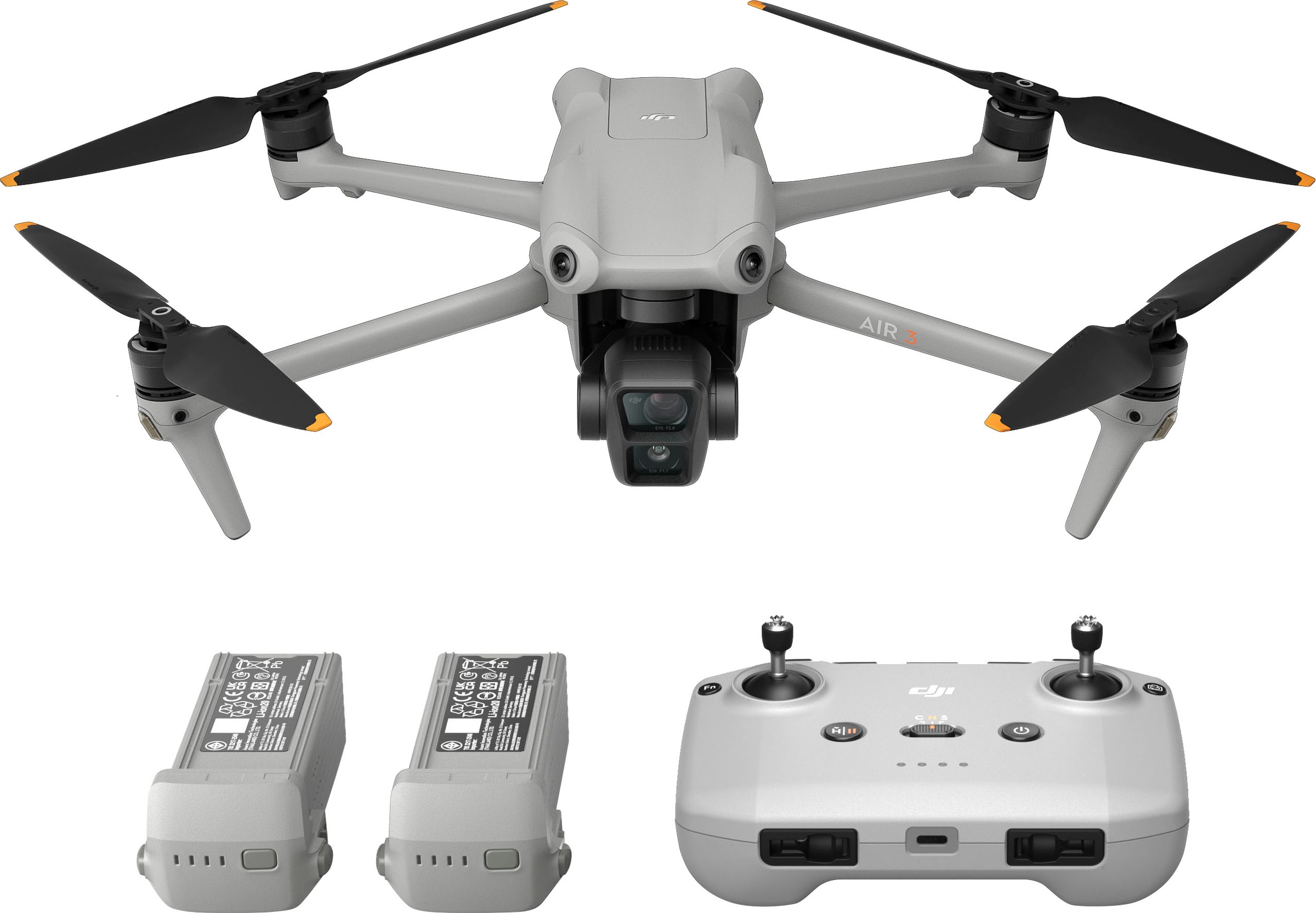 Dji Drohne »Air 3 Fly More Combo (RC-N2)« in grau, Größe 0