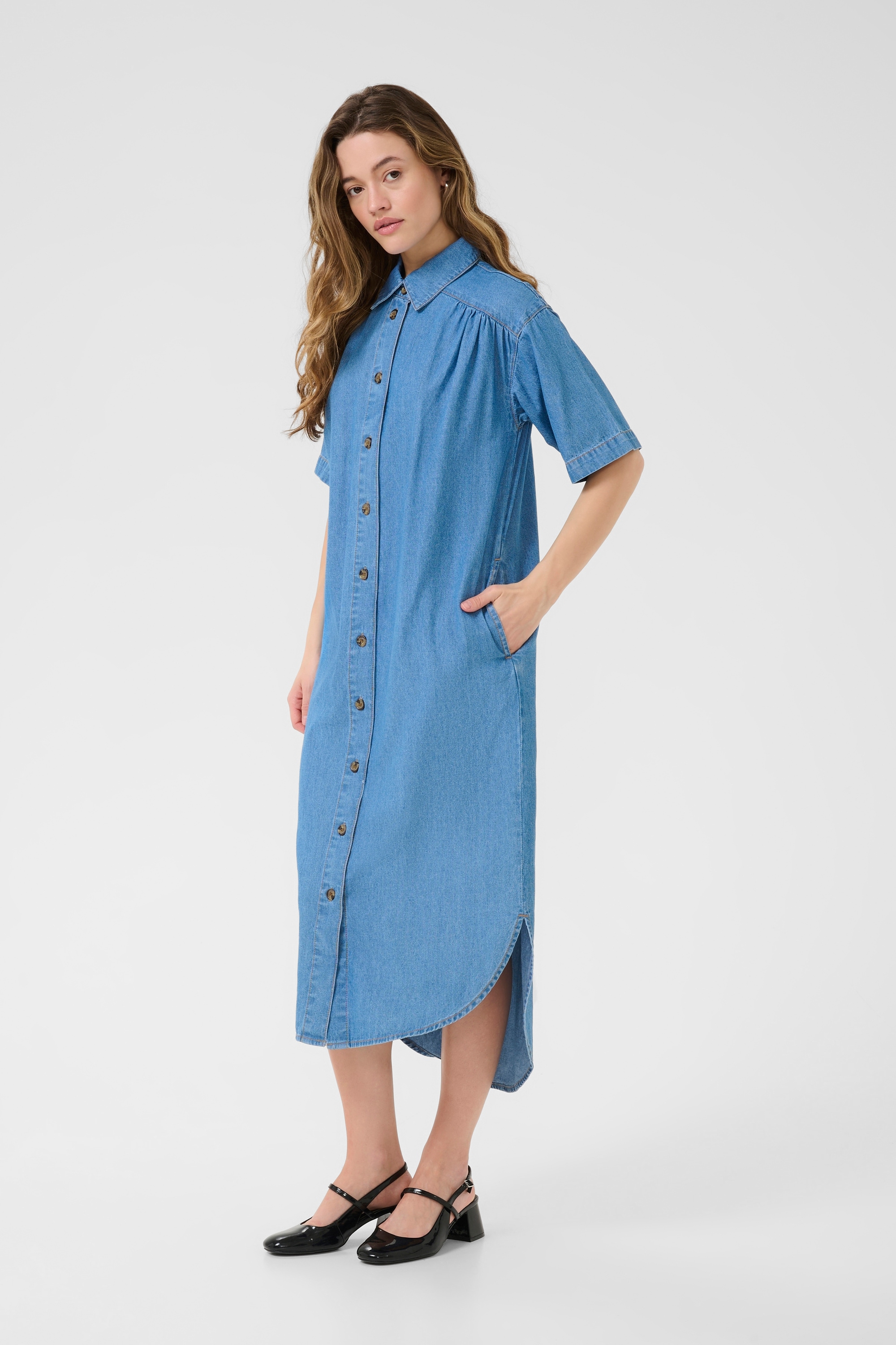 KAFFE Midikleid »Kleid KAluise«