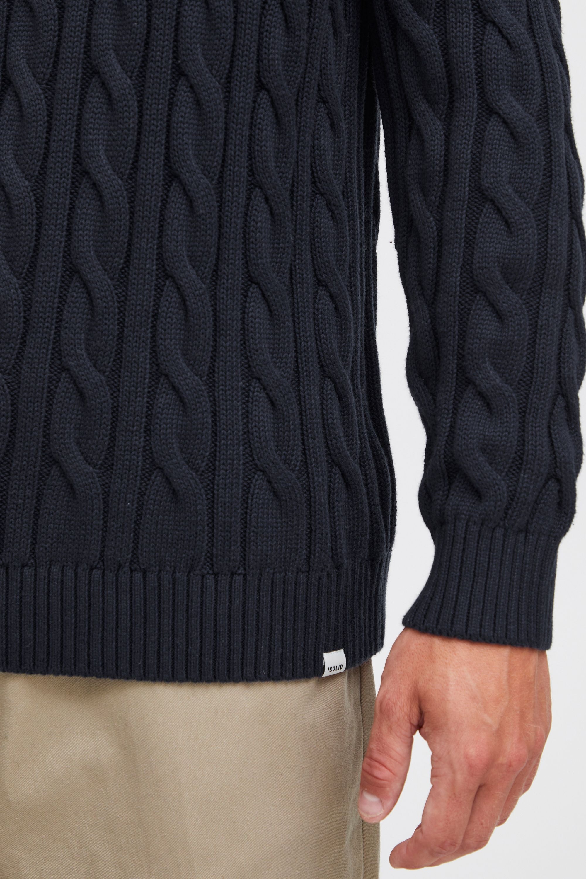 !Solid Strickfleece-Pullover »Strickpullover SDGibril«