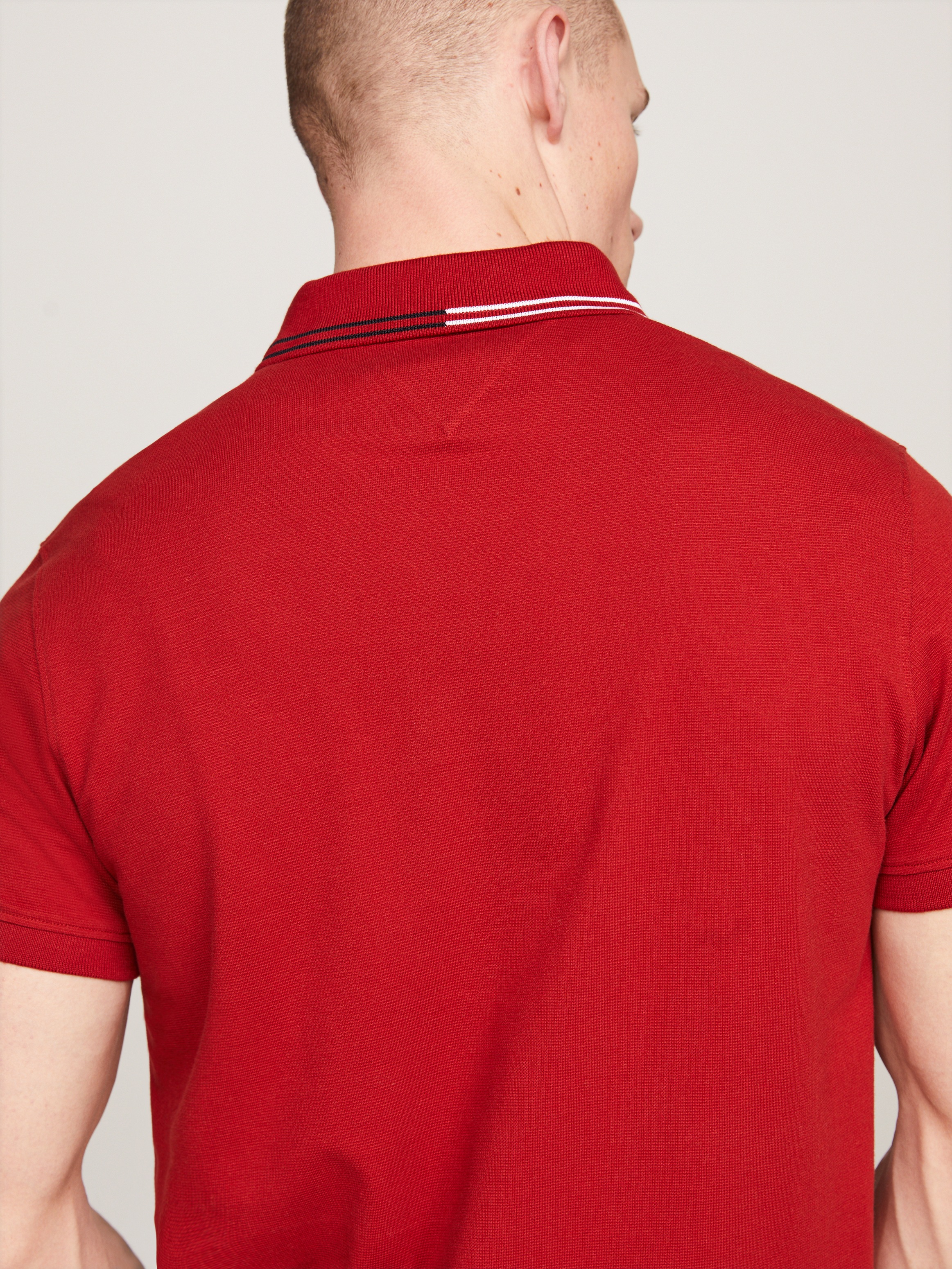 Tommy Hilfiger Poloshirt »RWB ZIP PLACKET TIPPING REG POLO«, mit kontrastfarbenen Streifen am Kragen