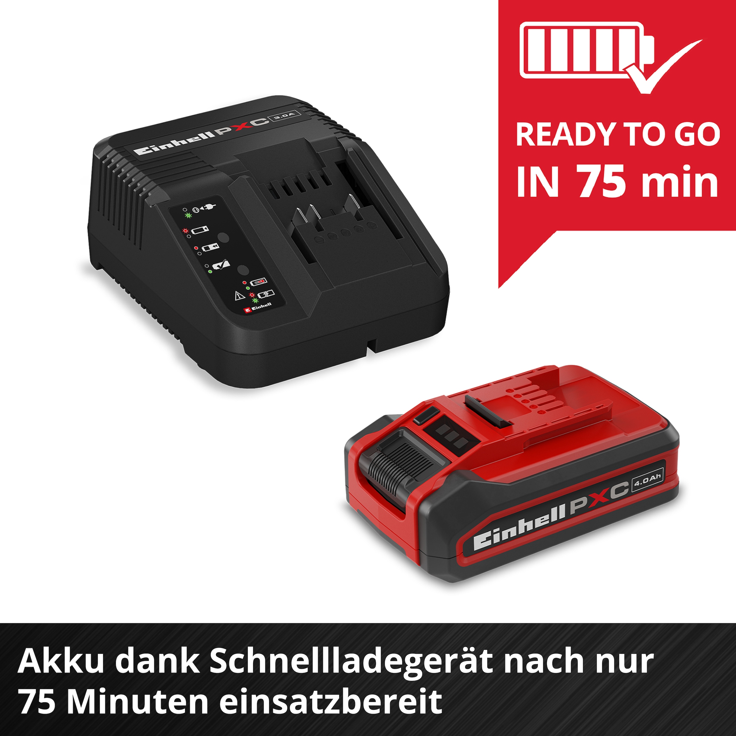 Einhell Akku Starter-Set »4Ah PLUS PXC Starter Kit« 18 V, 4 Ah, inkl. Ladegerät