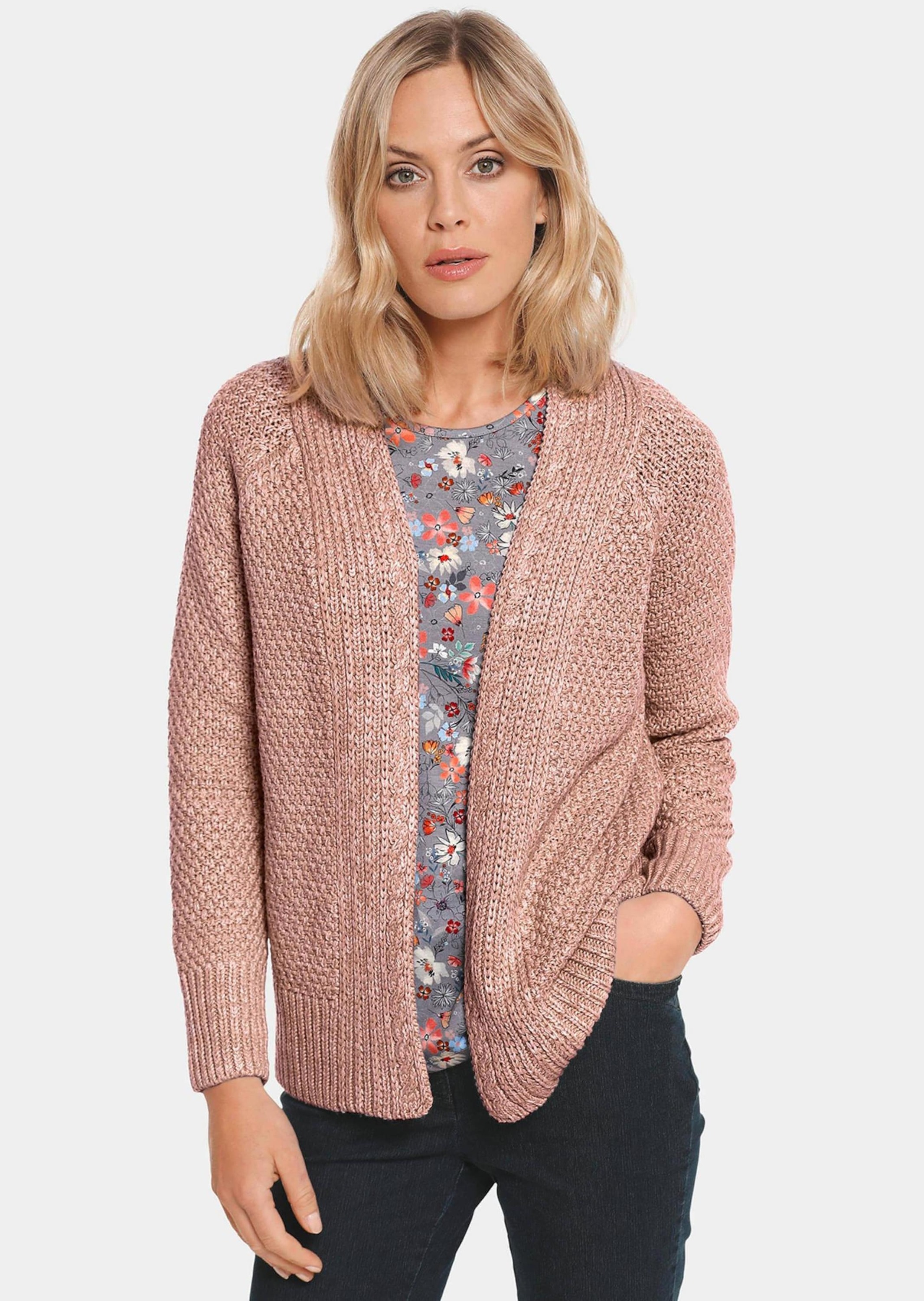 GOLDNER Strickjacke »Zeitlose Strickjacke in Grobstrick«