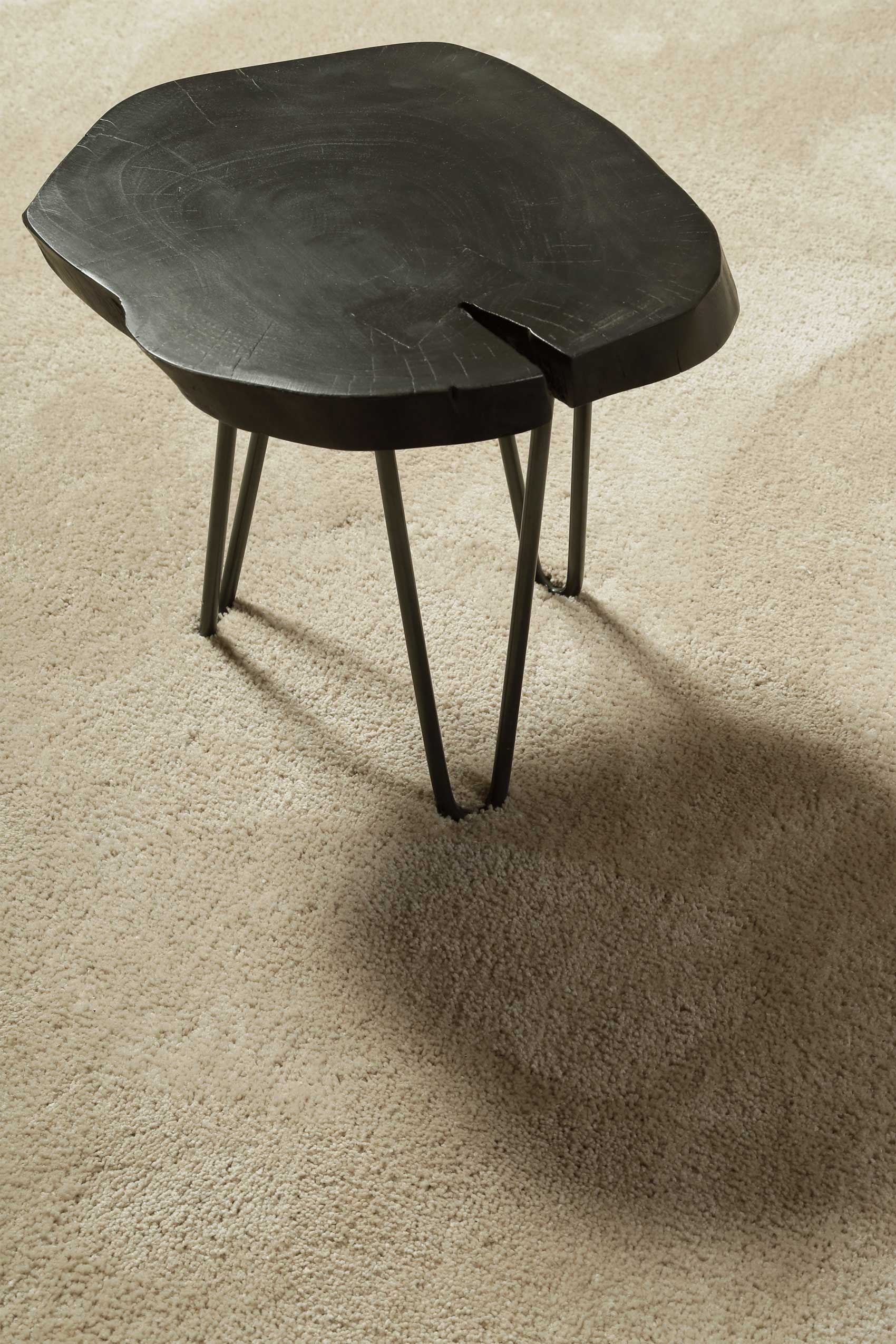 Homie Living Teppich »Pisa«, rund, 25 mm Höhe, Hochflor, Microfaser, uni, weich, Shaggy, Wohnzimmer, Schlafzimmer