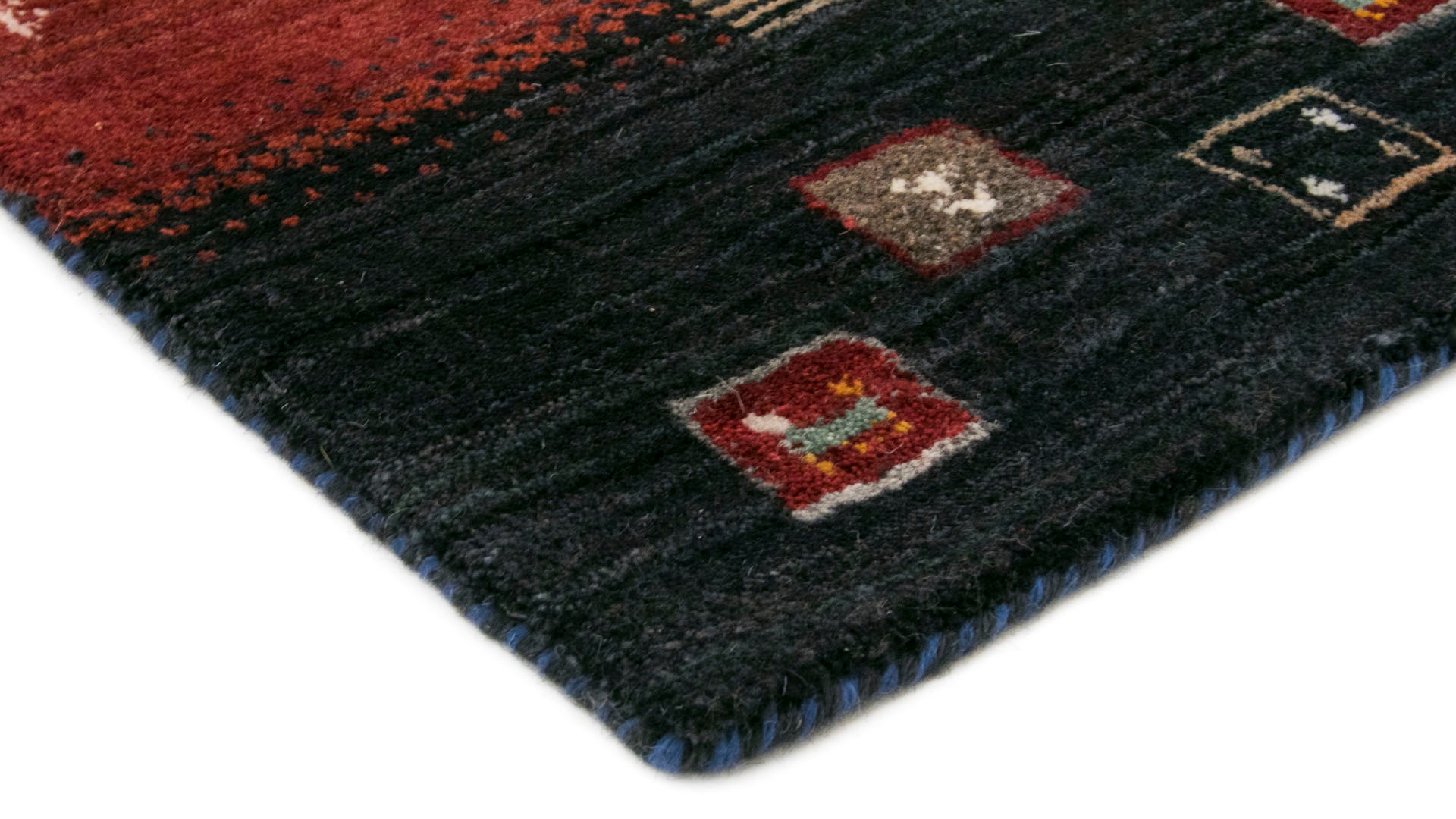 carpetfine Wollteppich »Gabbeh Don«, rechteckig, 15 mm Höhe, reine Wolle, sehr weicher Flor, Wohnzimmer