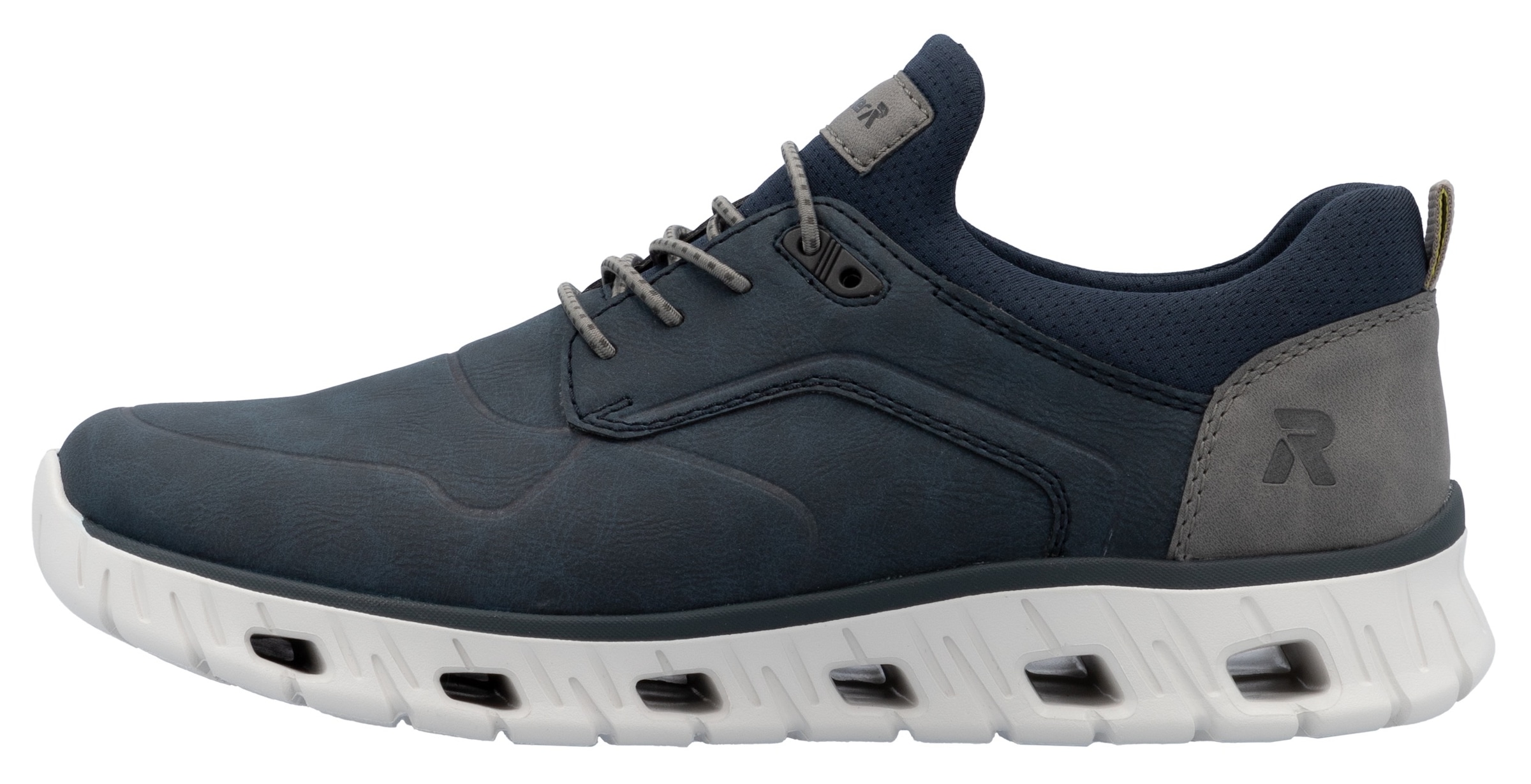 RIEKER Sport Slip-On Sneaker, Freizeitschuh, Halbschuh, Schlupfschuh mit modischer Laufsohle