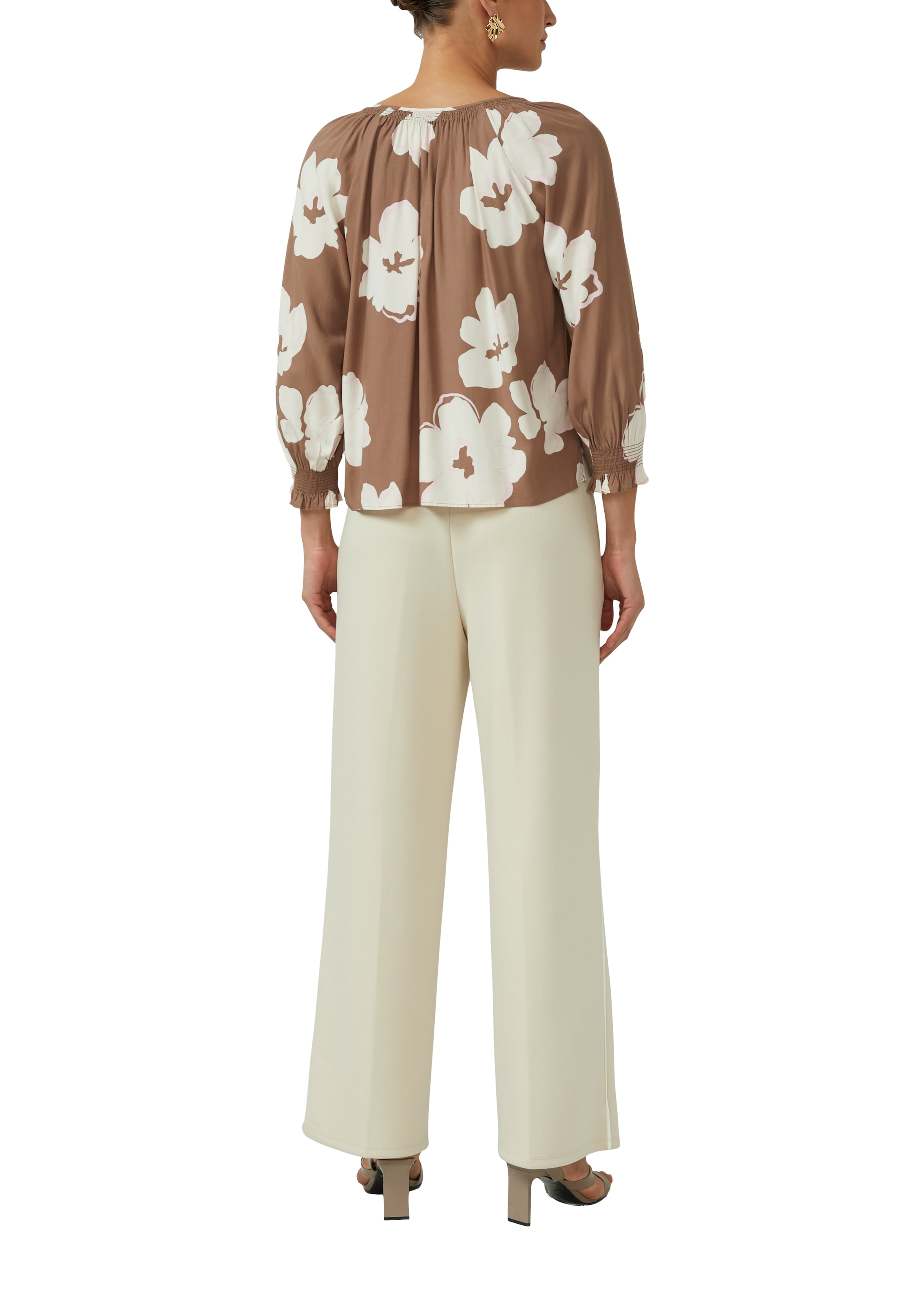 s.Oliver BLACK LABEL Langarmbluse mit floralem Muster