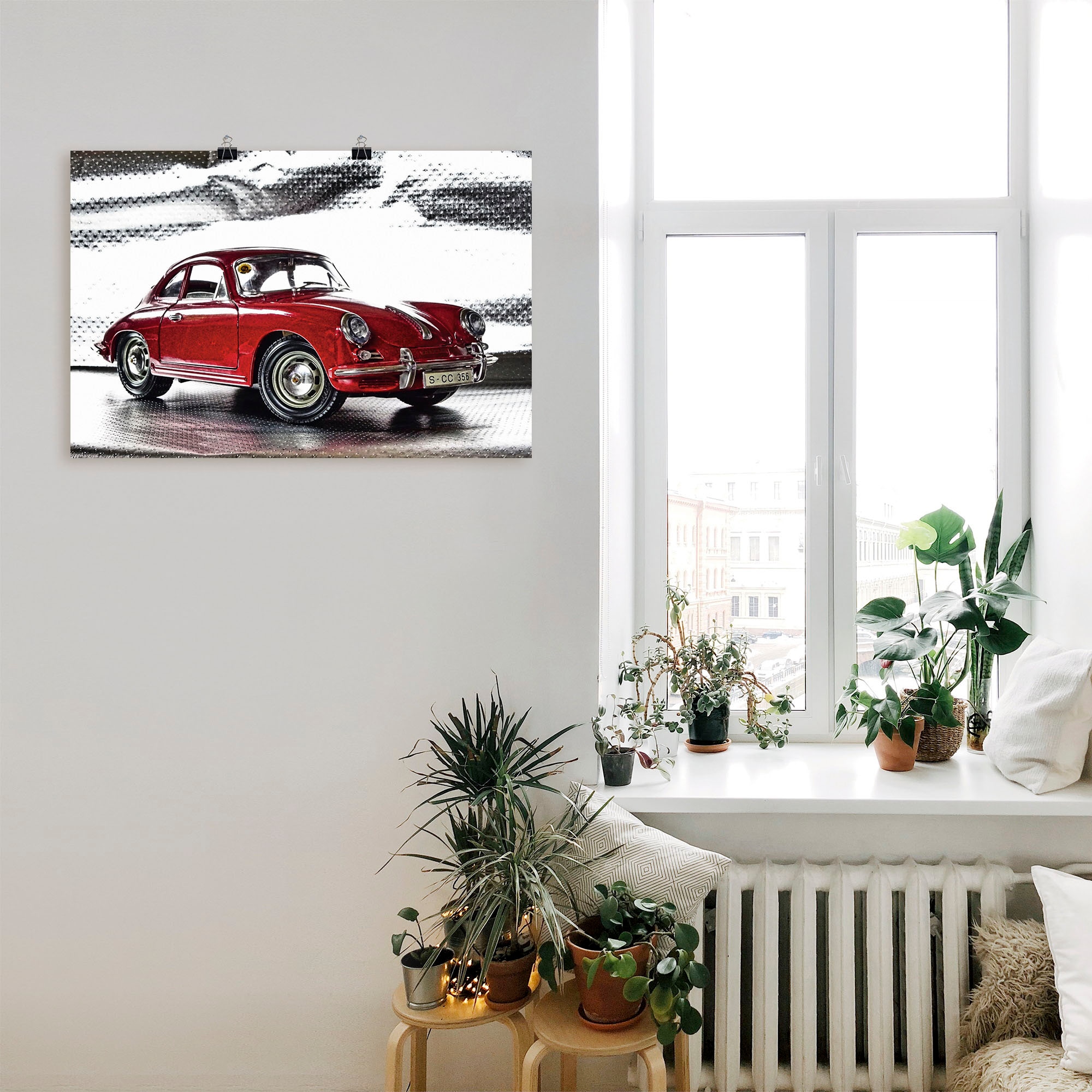 Artland Wandbild »Klassiker - Der Porsche 356« Auto 1 Stk. tlg. als Alubild, Outdoorbild, Leinwandbild, Poster, Wandaufkleber
