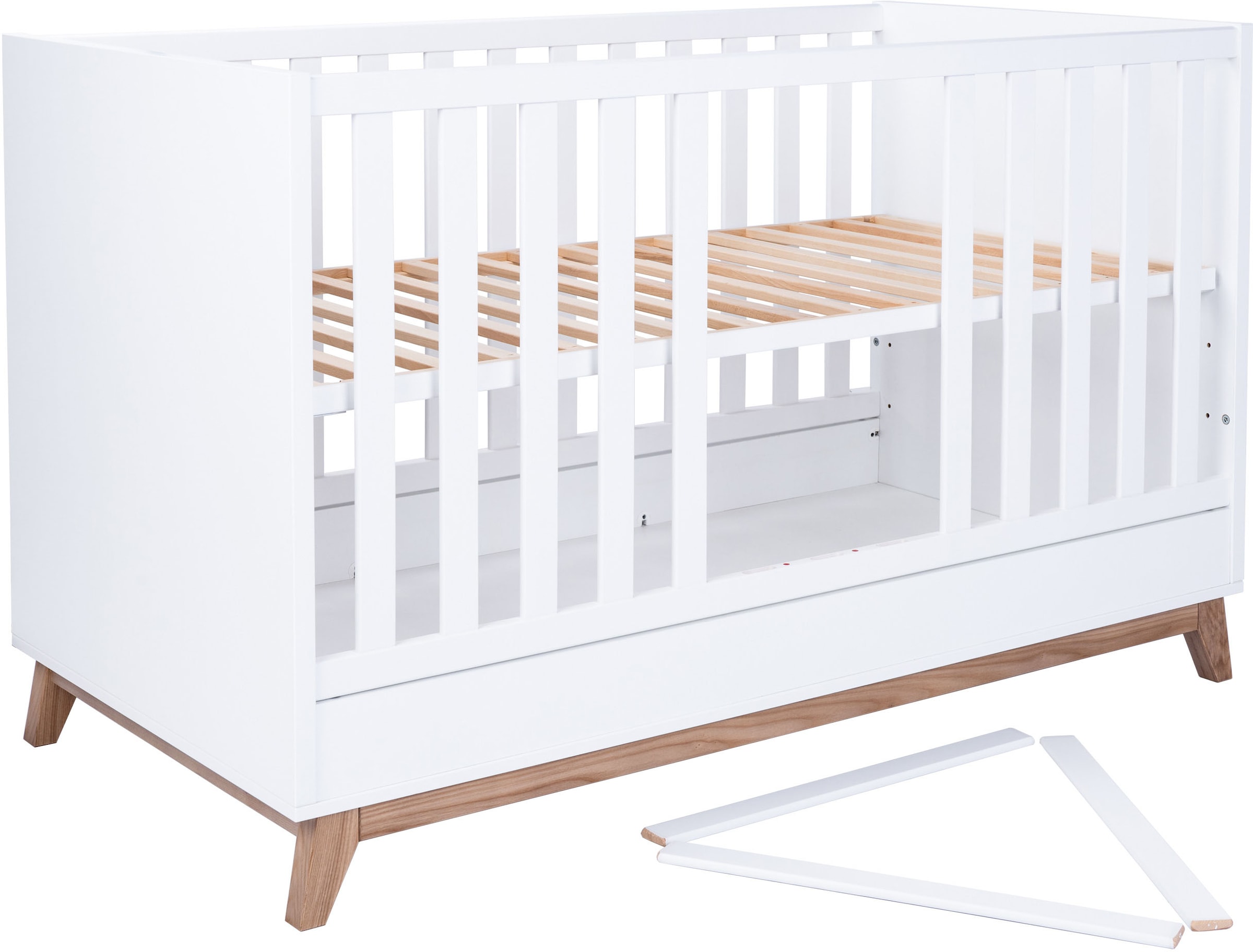 arthur berndt Babymöbel-Set »Babyzimmer Set »Lina« 2-teilig«, (Spar-Set, 2 tlg., Babymöbel-Set »Lina« bestehend aus Kinderbett und Wickelkommode)
