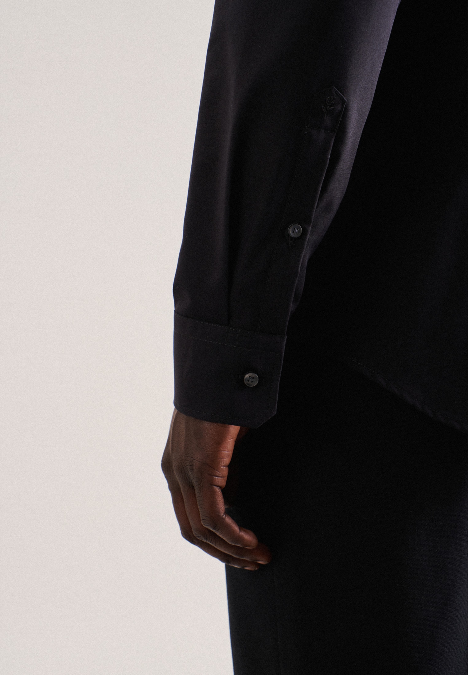 seidensticker Businesshemd »Shaped«, Shaped Extra langer Arm Kentkragen Uni