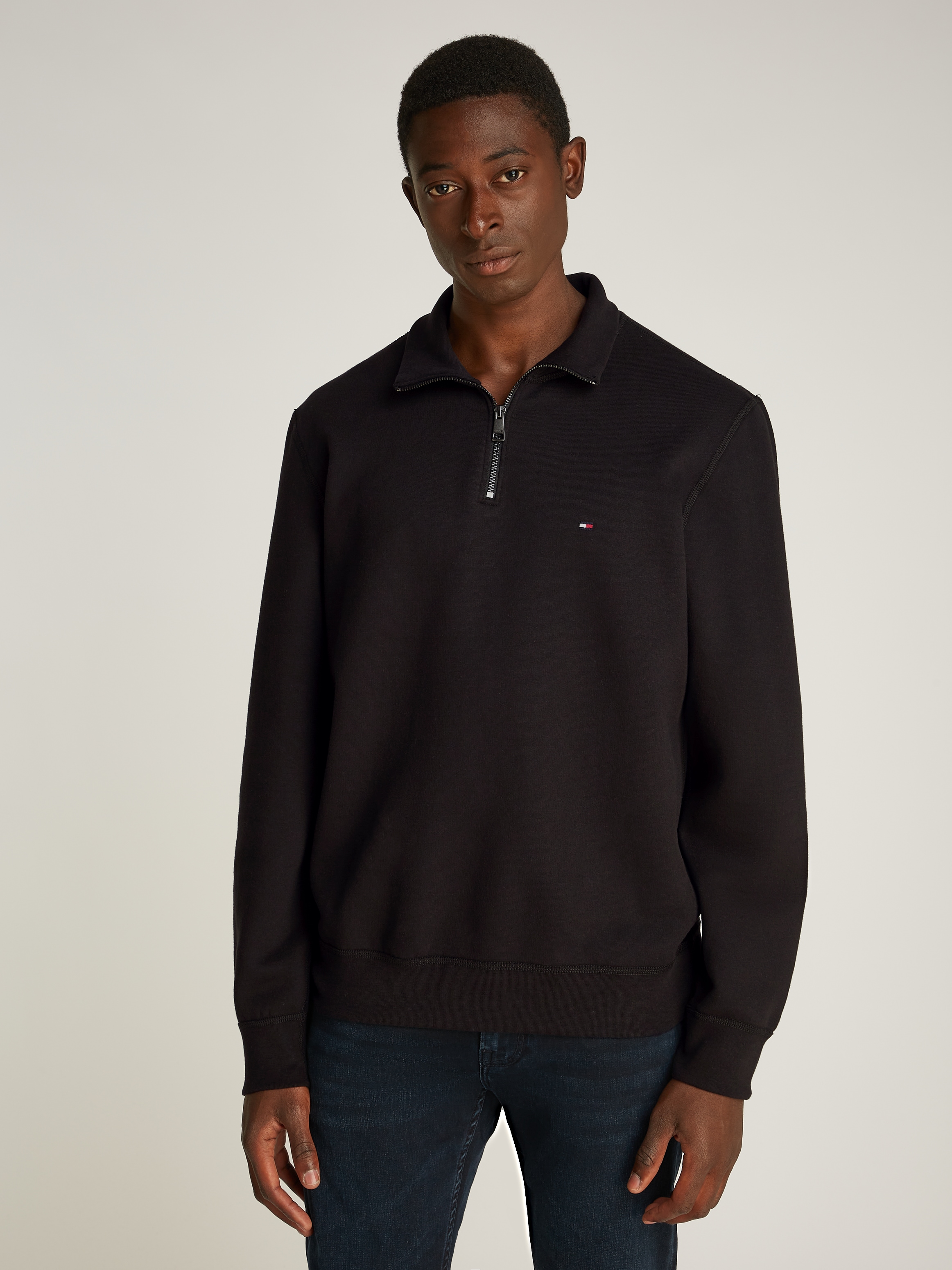 Sweatshirt »ESSENTIAL FLEECE 1/4 ZIP«, mit Stehkragen