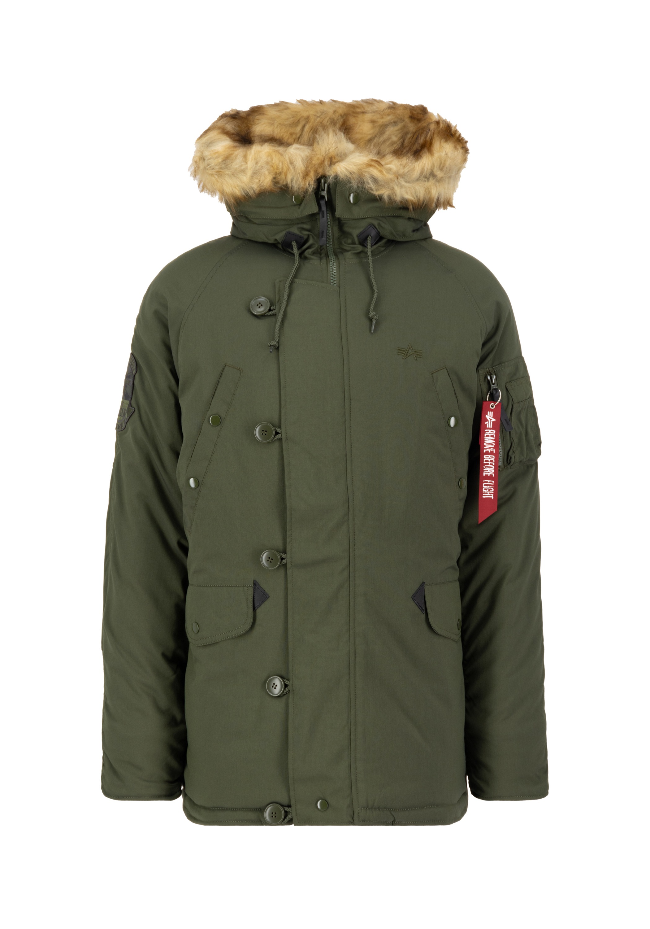 Alpha Industries Herren Winterjacke »Explorer« in grün, Größe 3XL