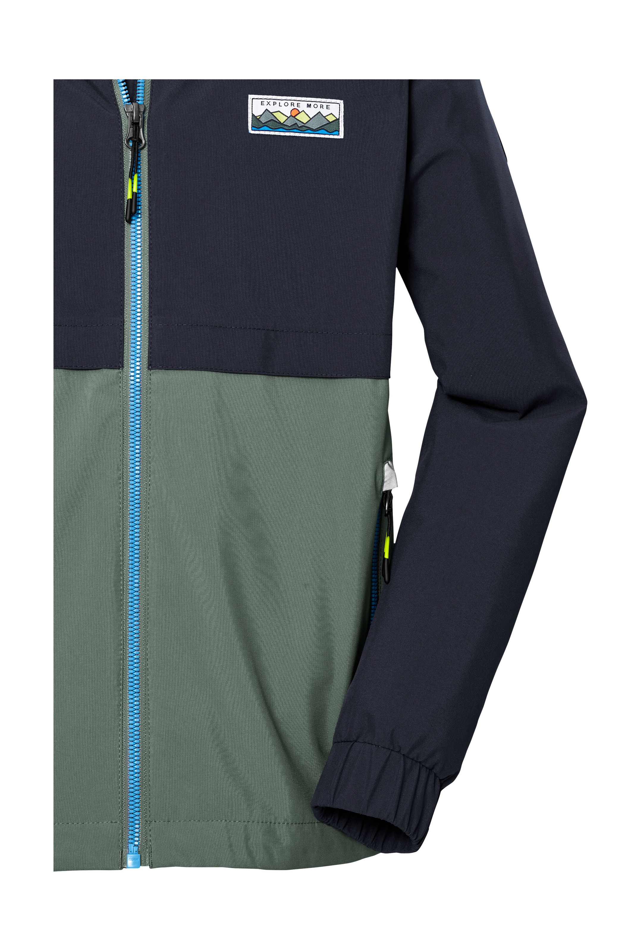Killtec Funktionsjacke »KOS 141 BYS JCKT«, Wasserdichte Kinderjacke, Colourblock, reflektierend, PFAS-frei