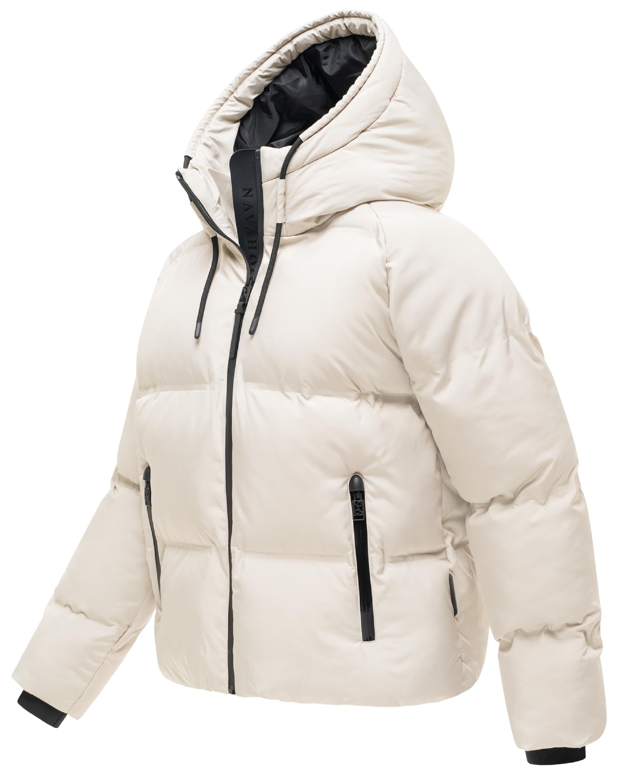 Navahoo Winterjacke »Winterjacke Petit-Puffy 14« mit Kapuze Damen Jacke mit verschweißter Steppung