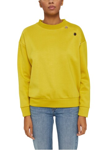 Esprit Sweatshirt, mit Knopfdetail an der linken Schultern kaufen