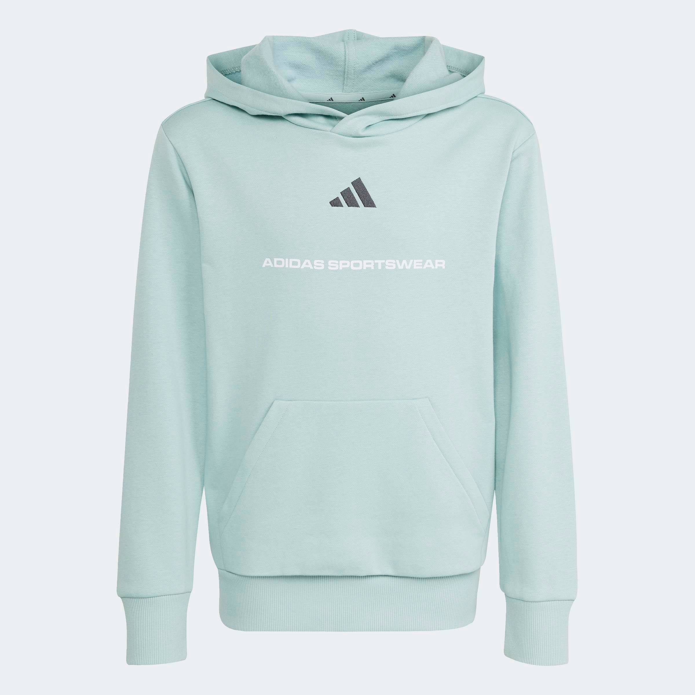 adidas Sportswear Kapuzensweatshirt »ADIDAS SLOGAN FLEECE-HOODIE«, mit Kängurutasche, sportlicher Stil, aus weichem Fleece
