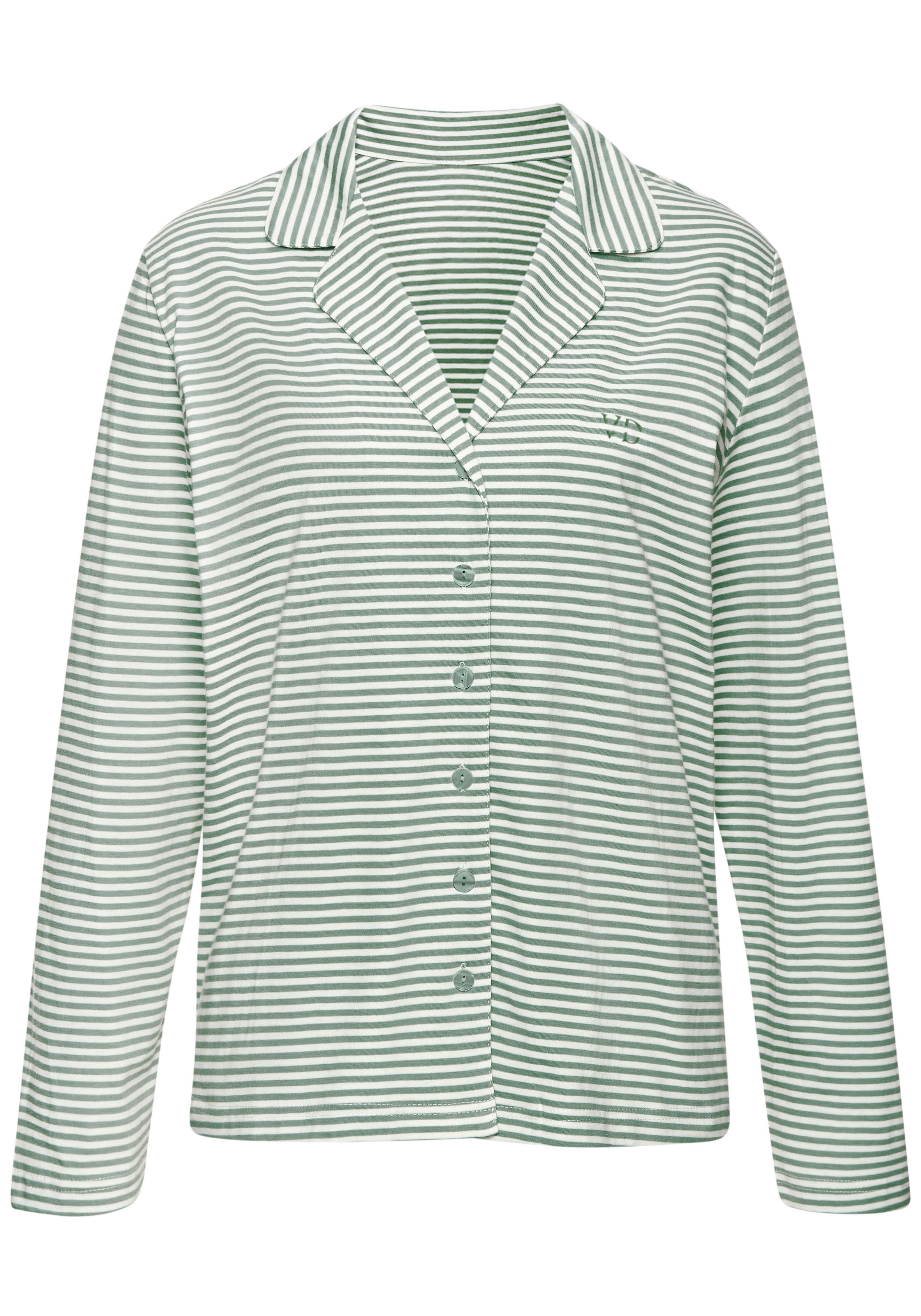 Vivance Dreams Pyjama Set, 2-teilig, 2 tlg. mit feinem Streifenmuster