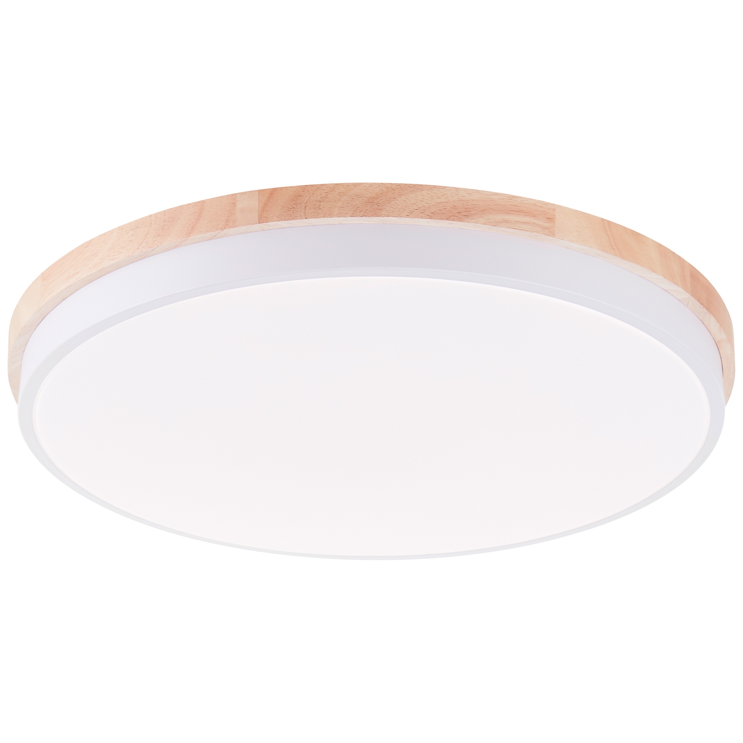 Brilliant LED Deckenleuchte »Baarlo«, Ø 50 cm, 4500 lm, 3000-6500 K, dimmbar, Fernbedienung, Holz/Metall