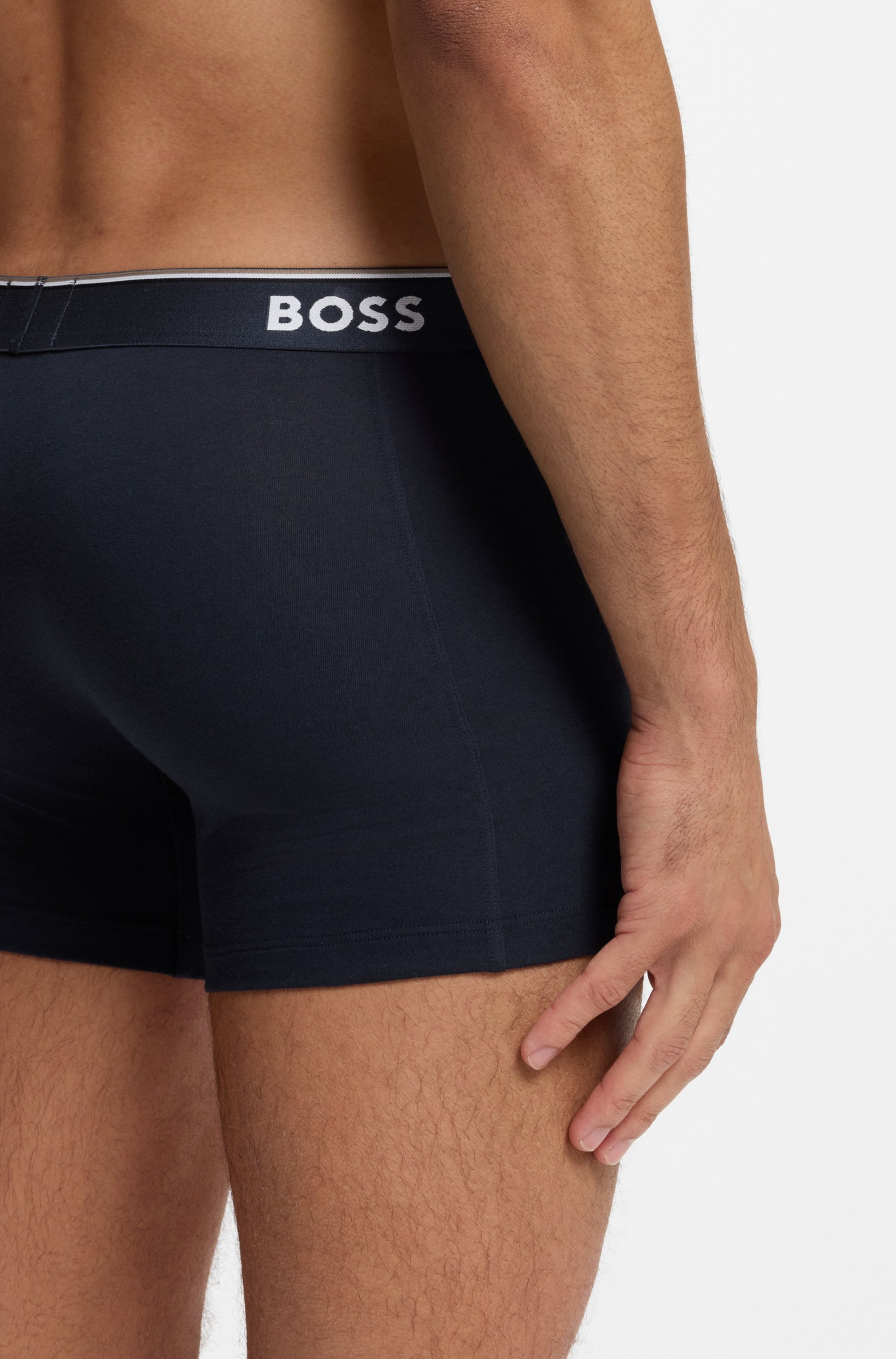 BOSS Boxer »Boxer 3 PACK« mit farblich passendem Webbund