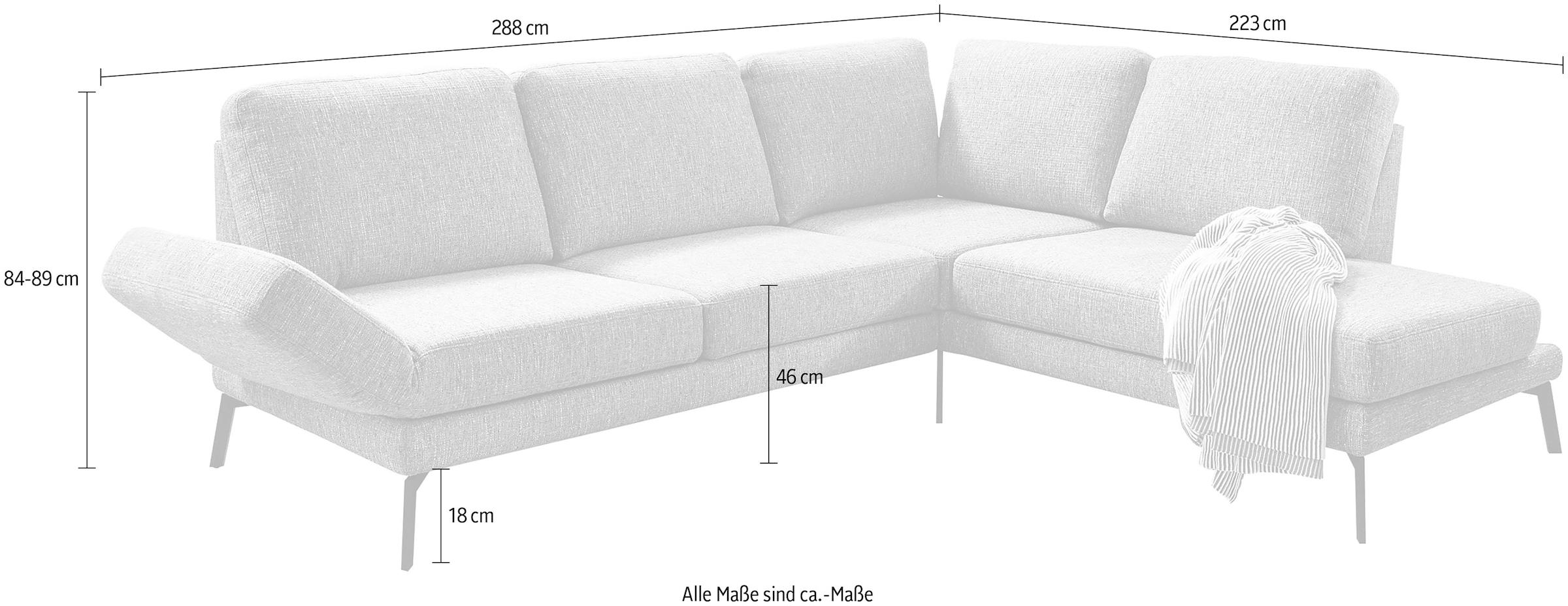 3C Candy Ecksofa »Kairo Multifunktion-Sofa, bequem und viele Komfortfunktionen, L-Form«, inklusive Drehsitz-, Armlehnen- und Rückenverstellung