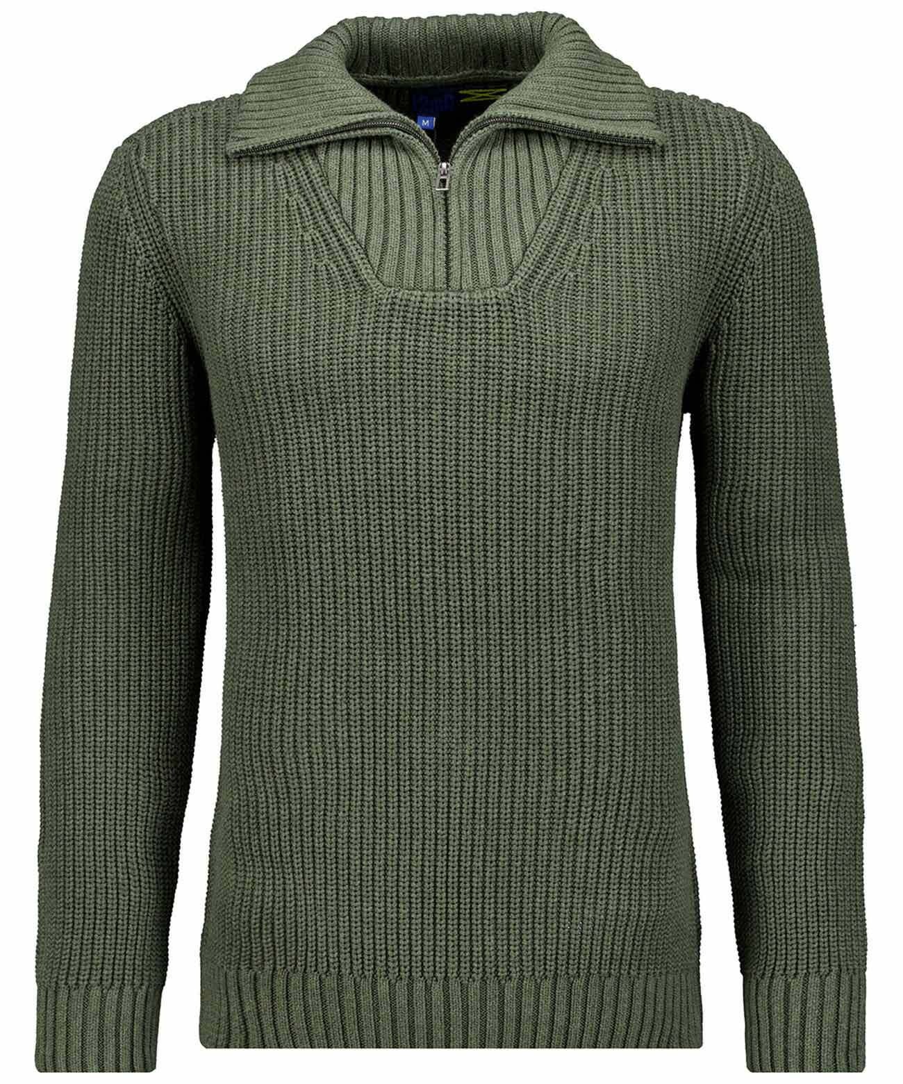 Ragman Herren Longpullover in grün, Größe 3XT