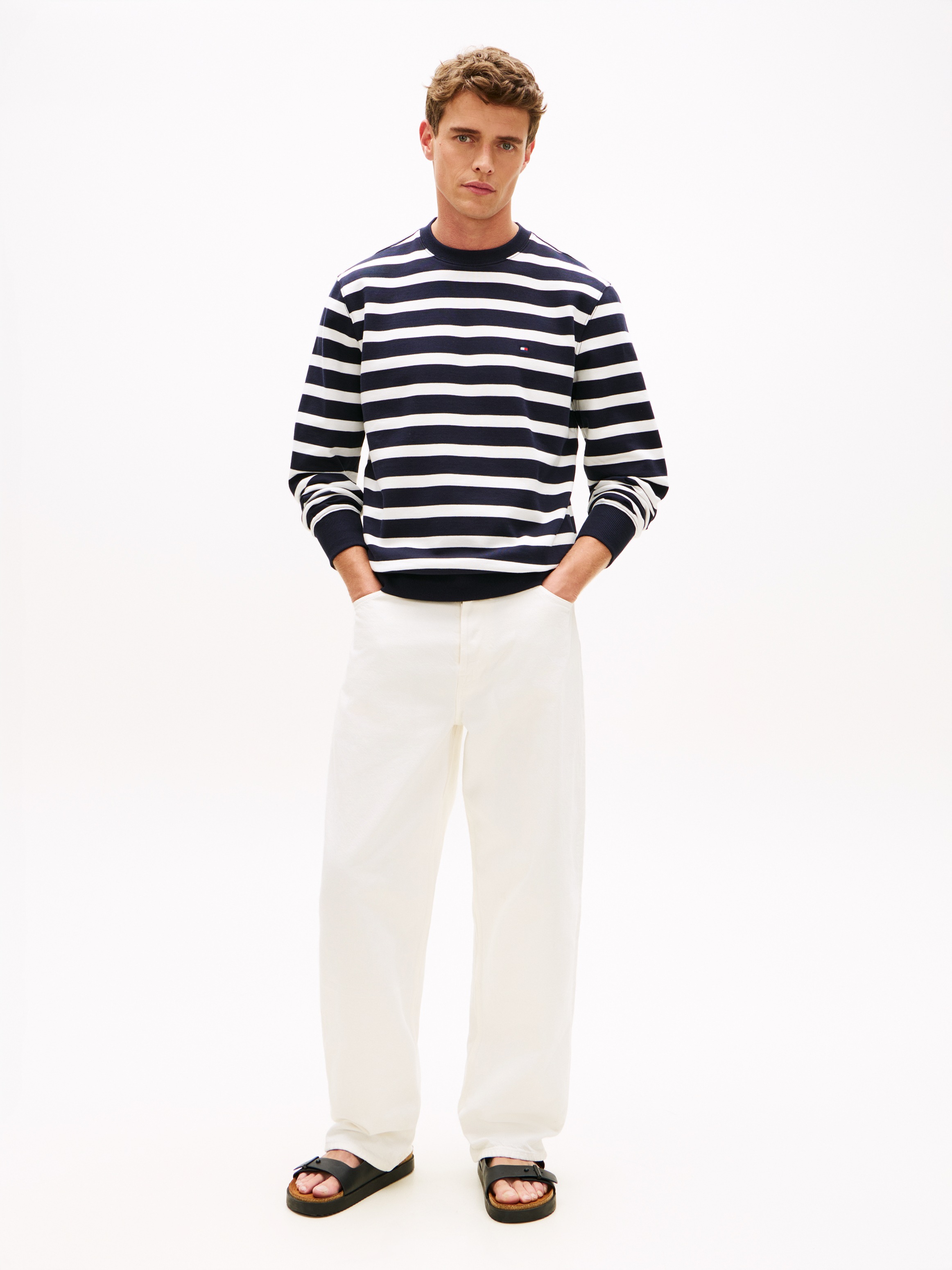 Tommy Hilfiger Sweatshirt »TERRY BLOCK«, Regular fit mit Rundhalsausschnitt
