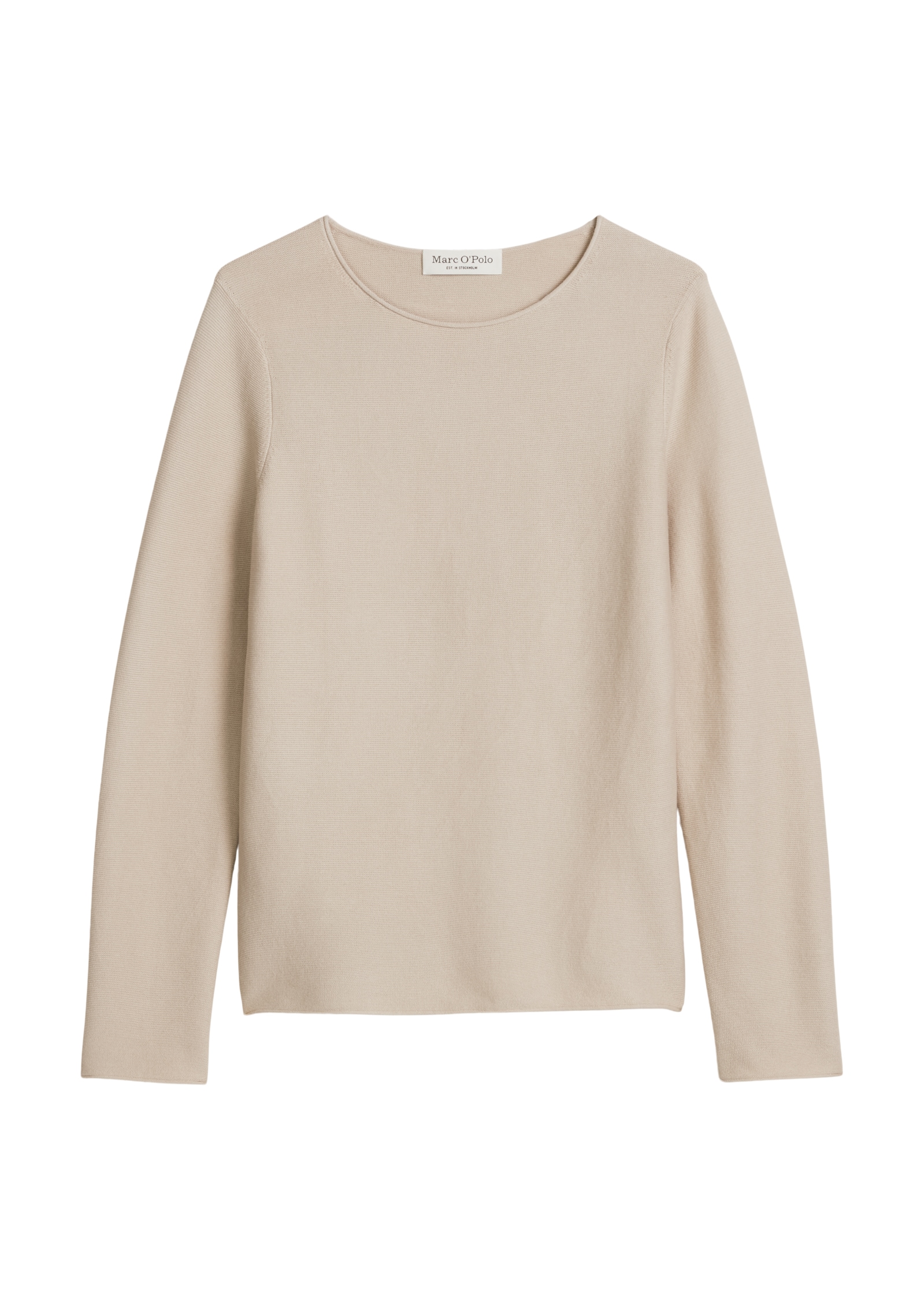 Marc O'Polo Strickpullover slim fit aus softem Organic Cotton, mit Rollkanten
