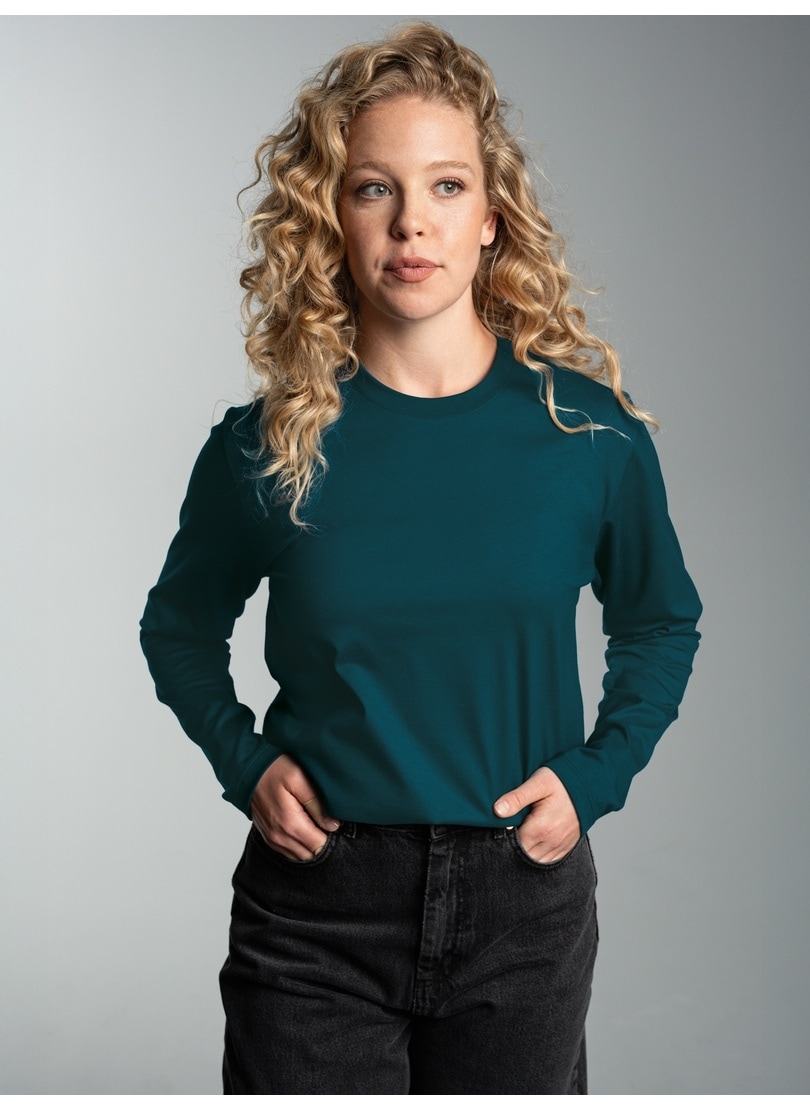 Trigema T-Shirt »TRIGEMA Langarmshirt aus 100% Baumwolle«, (1 tlg.)