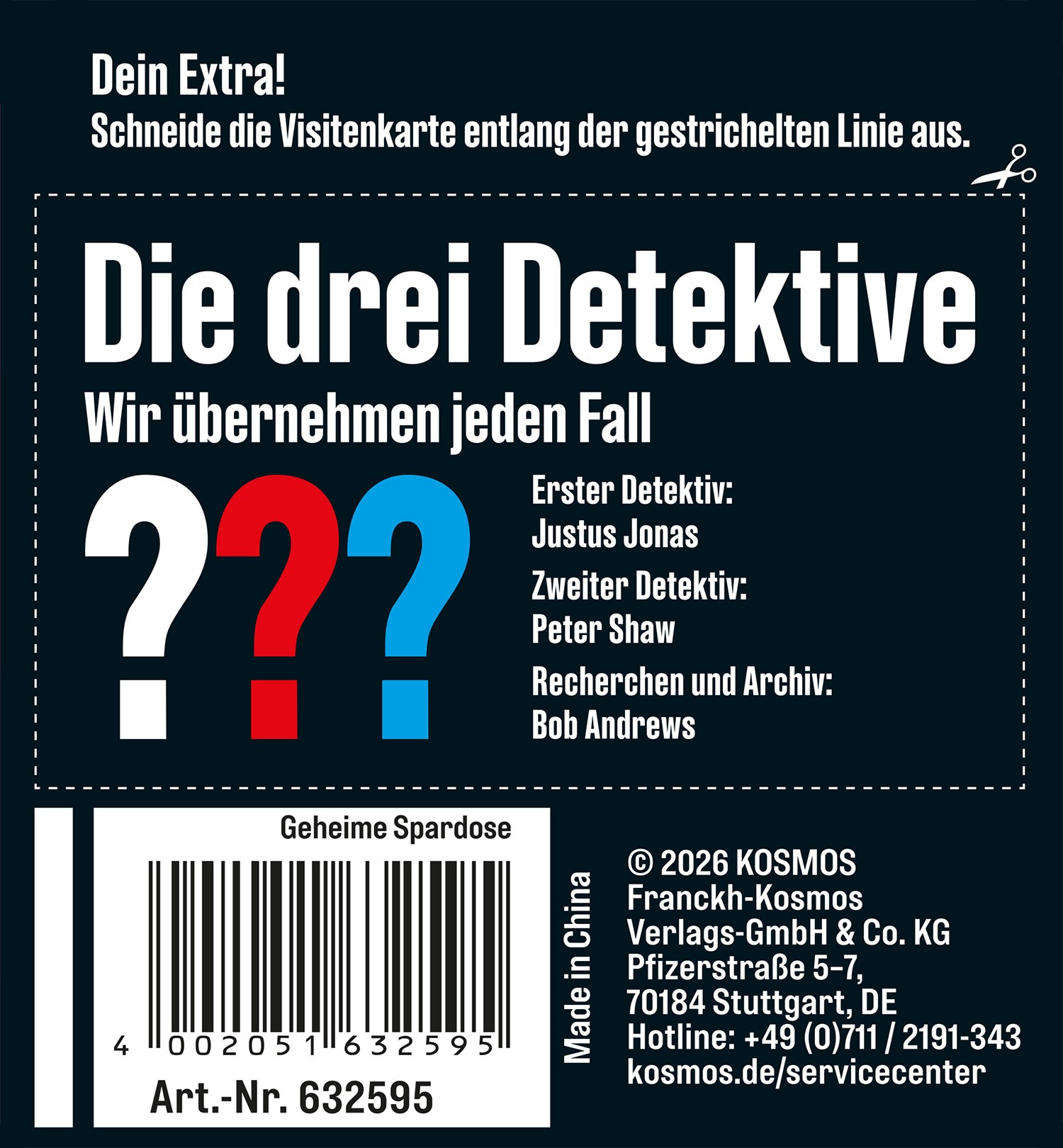 Kosmos Experimentierkasten »Die drei ??? Geheime Spardose«