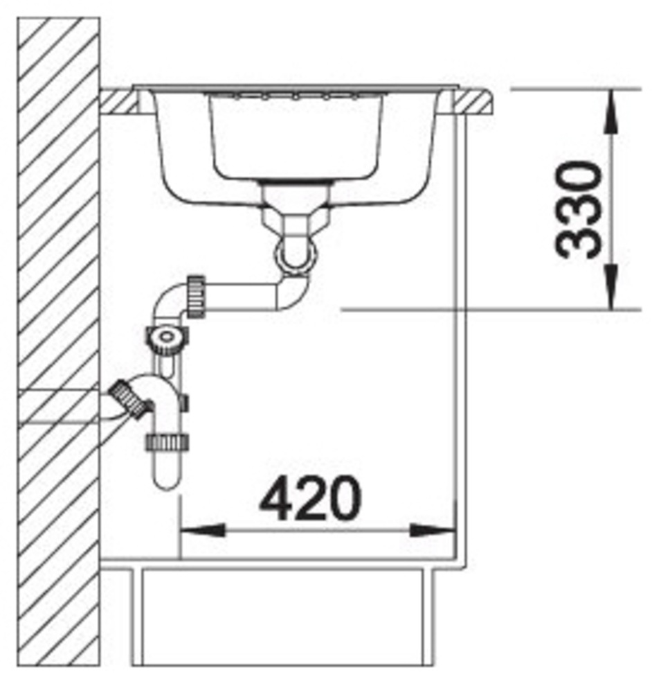 Blanco Granitspüle »ZIA 6 S« 1 Stk. tlg. erhältlich in mehreren Farben