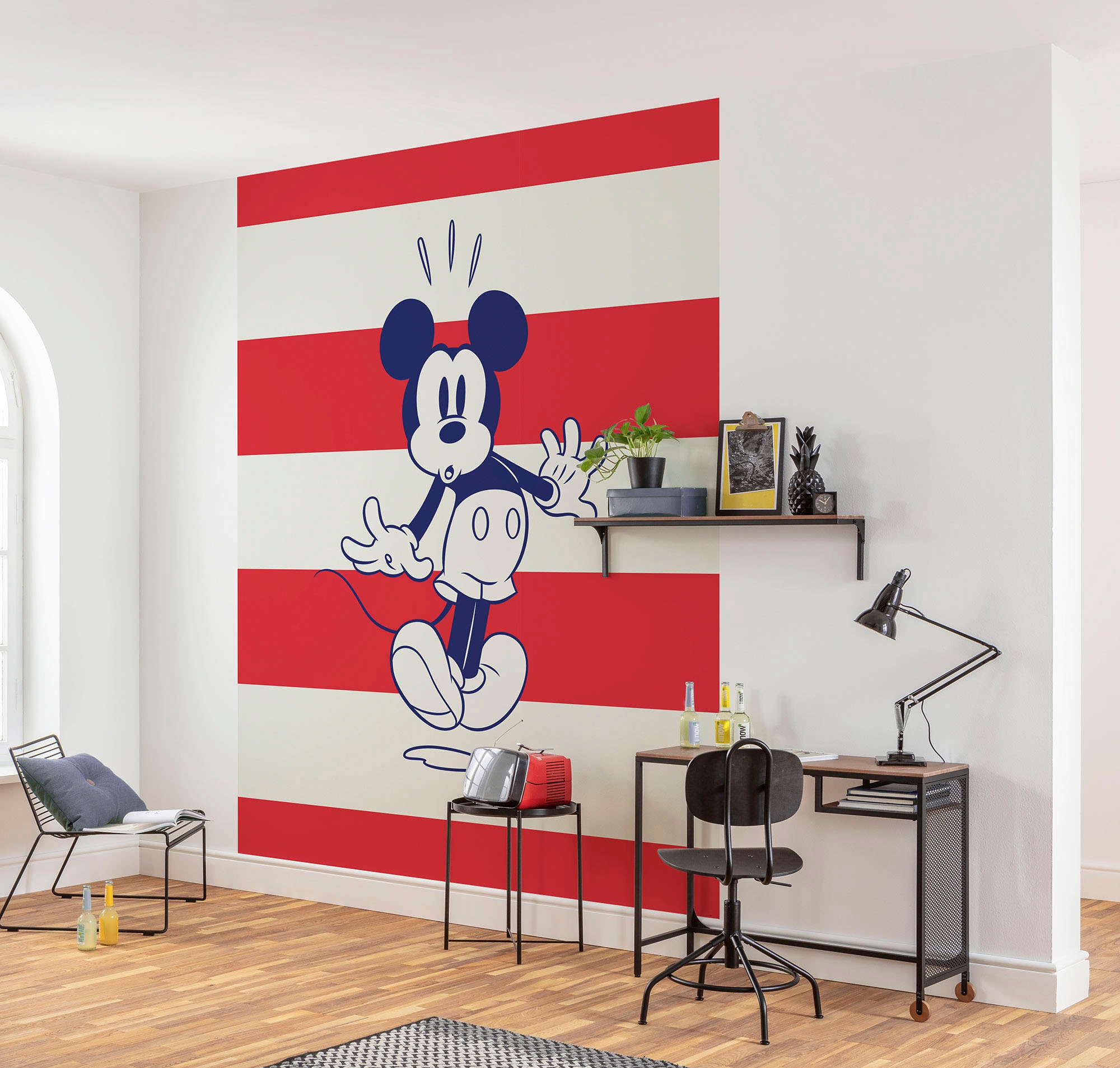 Komar Vliestapete »Digitaldruck Vlies -  Mickey Vibrant - Größe 200 x 250 cm« bedruckt glatt Kinderzimmer