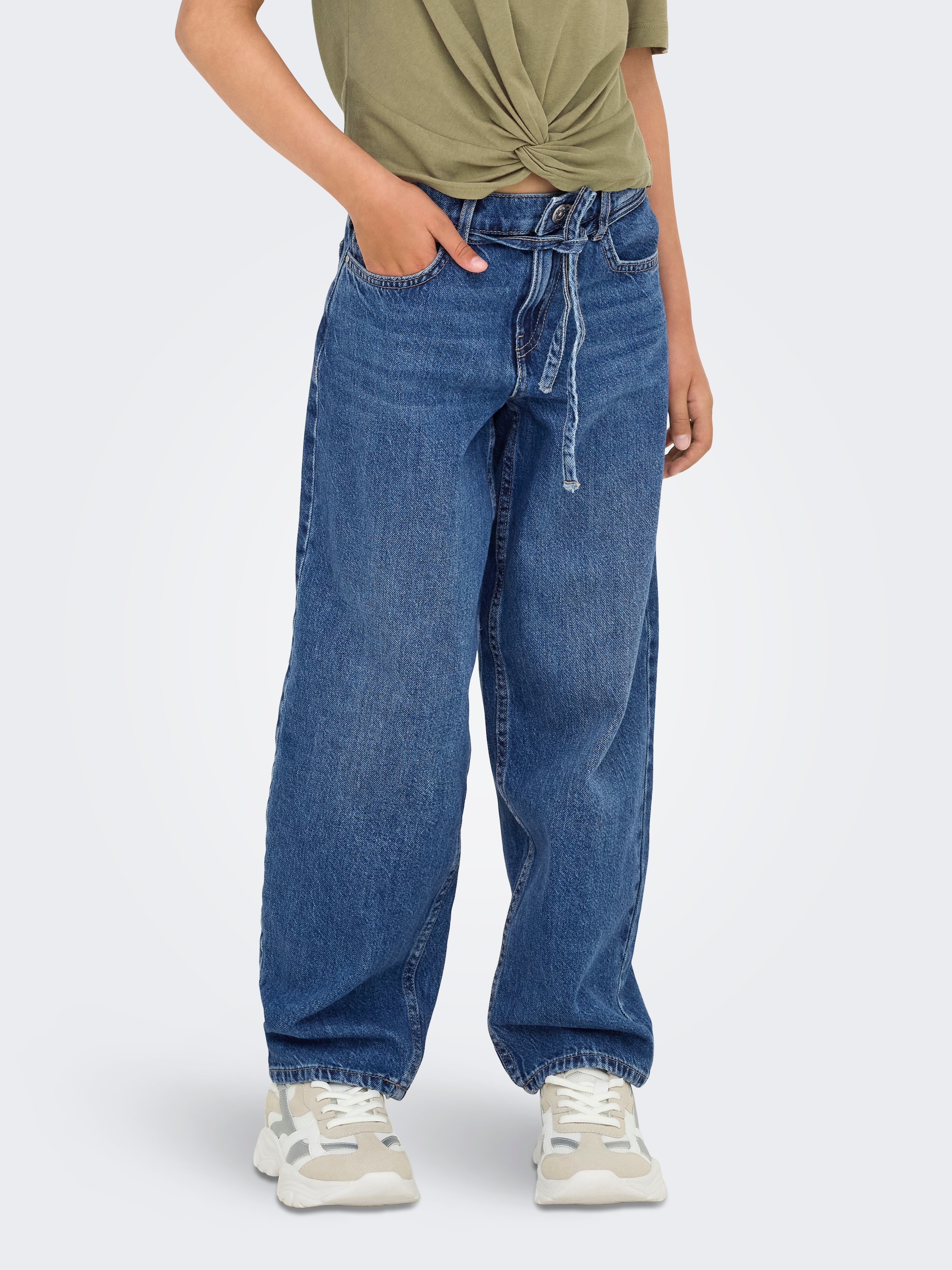 Kids Only Relax-fit-Jeans »KOGGIANNA STRAIGHT DNM PIM205 NOOS« in blau, Größe 122