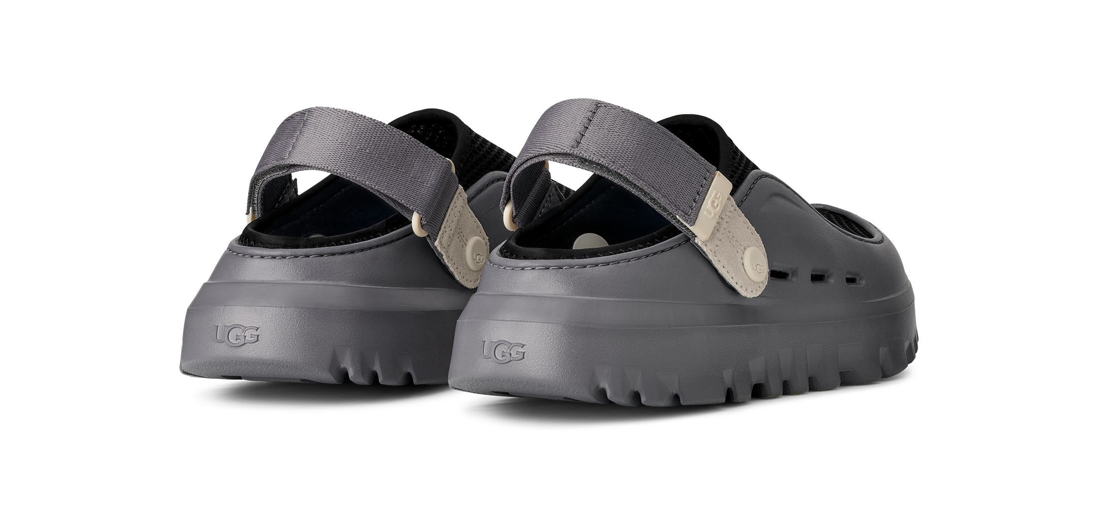 UGG Clog »PEAKMOD BREATHE«  Flats, Schlupfschuh, Mule mit praktischem Klettverschluss