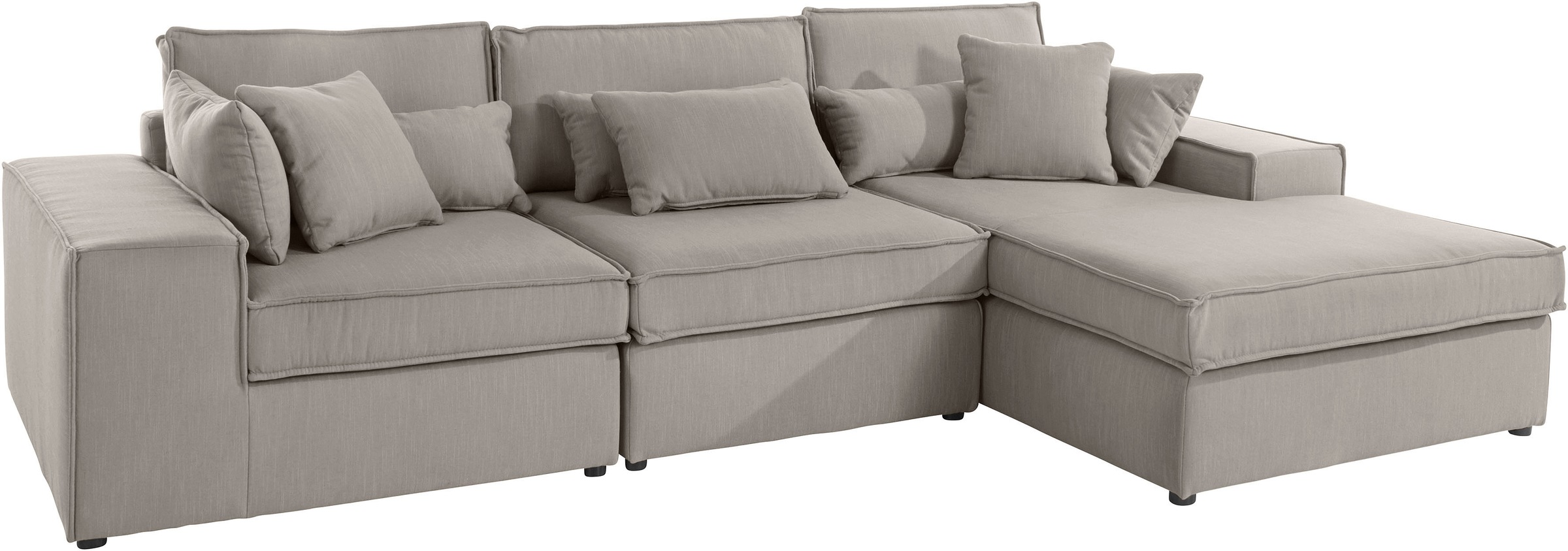 RAUM.ID Ecksofa »Florid L-Form«, 3 Teile, bestehend aus Modulen, viele Bezugsqualitäten, auch in Cord
