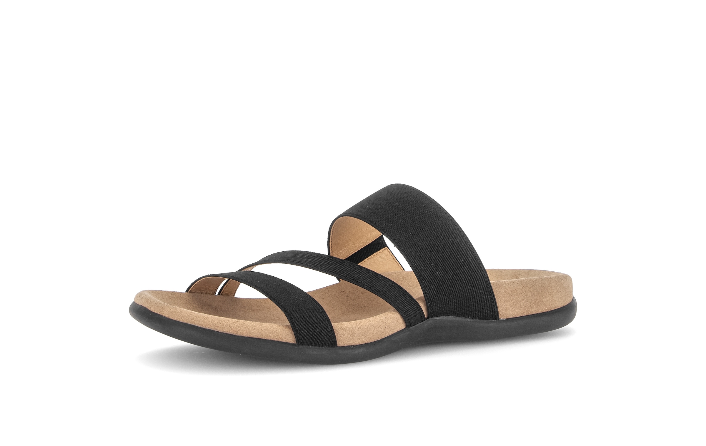 Gabor Pantolette  Keilabsatz, Schupfschuh, Sommerschuh mit feinen Riemen