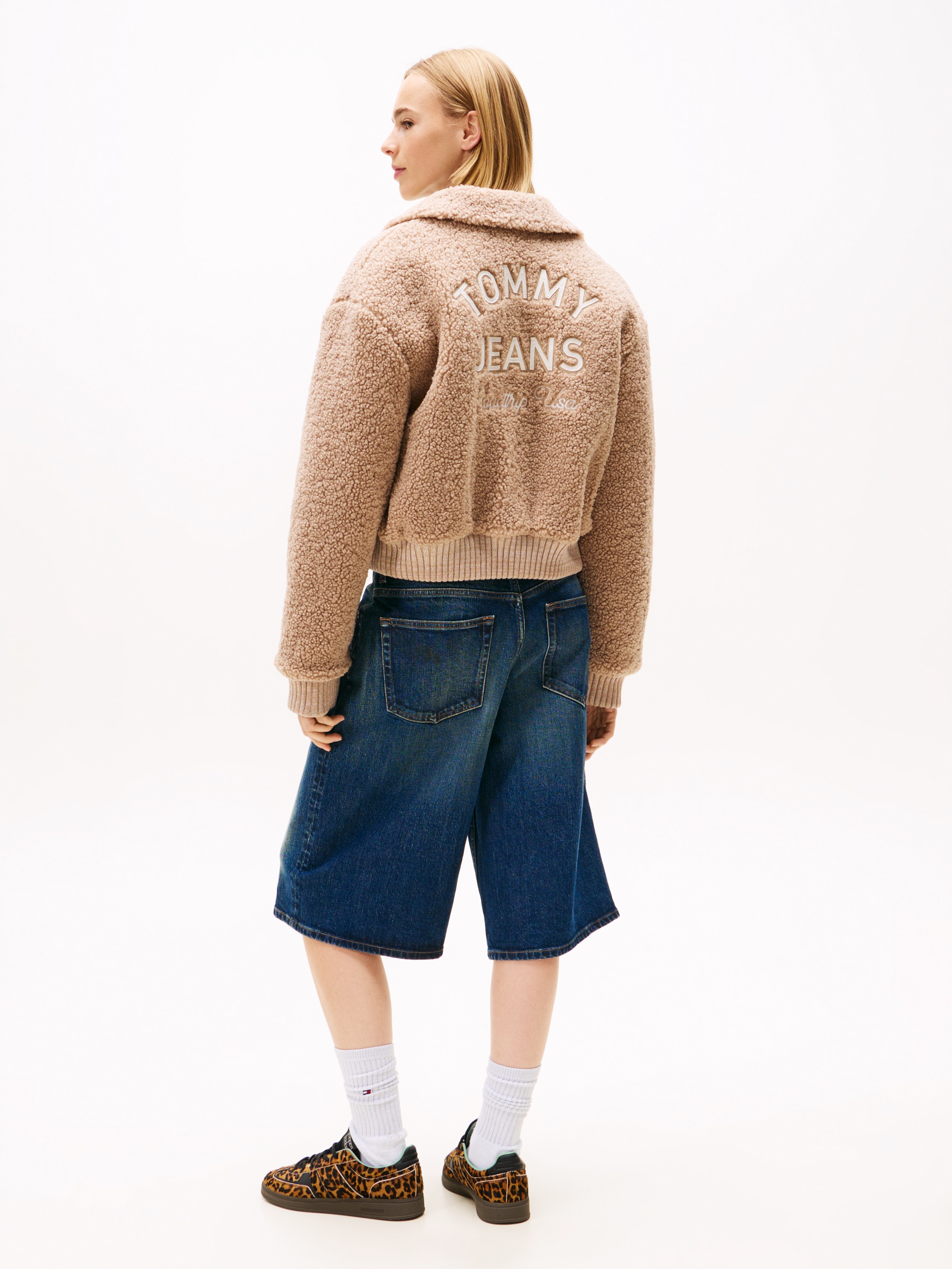 Tommy Jeans Plüschjacke »TJW TEDDY VARSITY BOMBER«