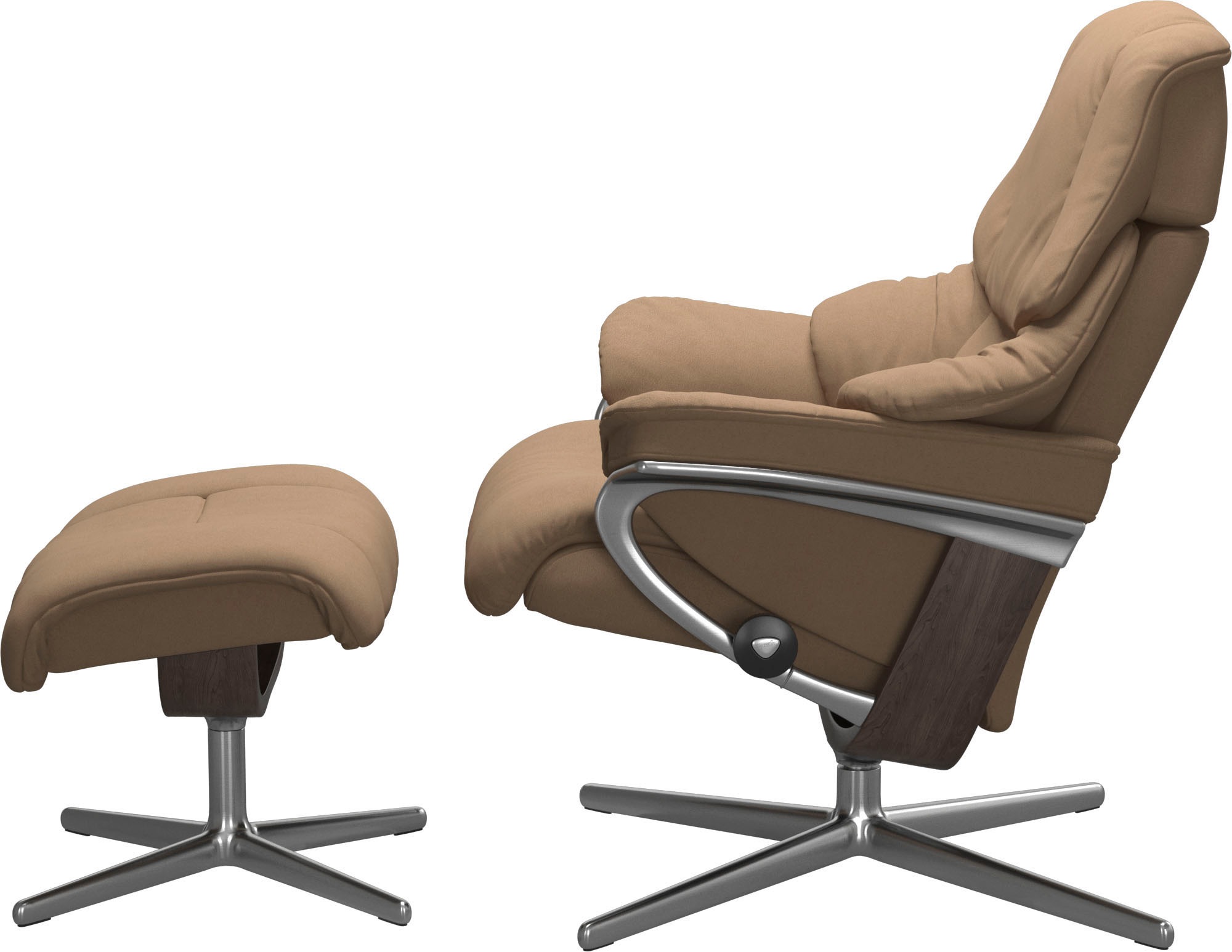Stressless® Fußhocker »Reno« mit Cross Base, Größe S, M & L, Holzakzent Wenge