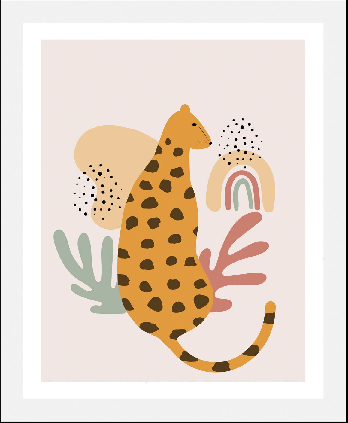 queence Bild »Finou« Abstrakt | Katze | Katzenbilder | Pflanzen | Pflanzenbilder | Raubkatzen | Regenbogen | Tiere | Wildtiere 1 Stk. tlg. gerahmt