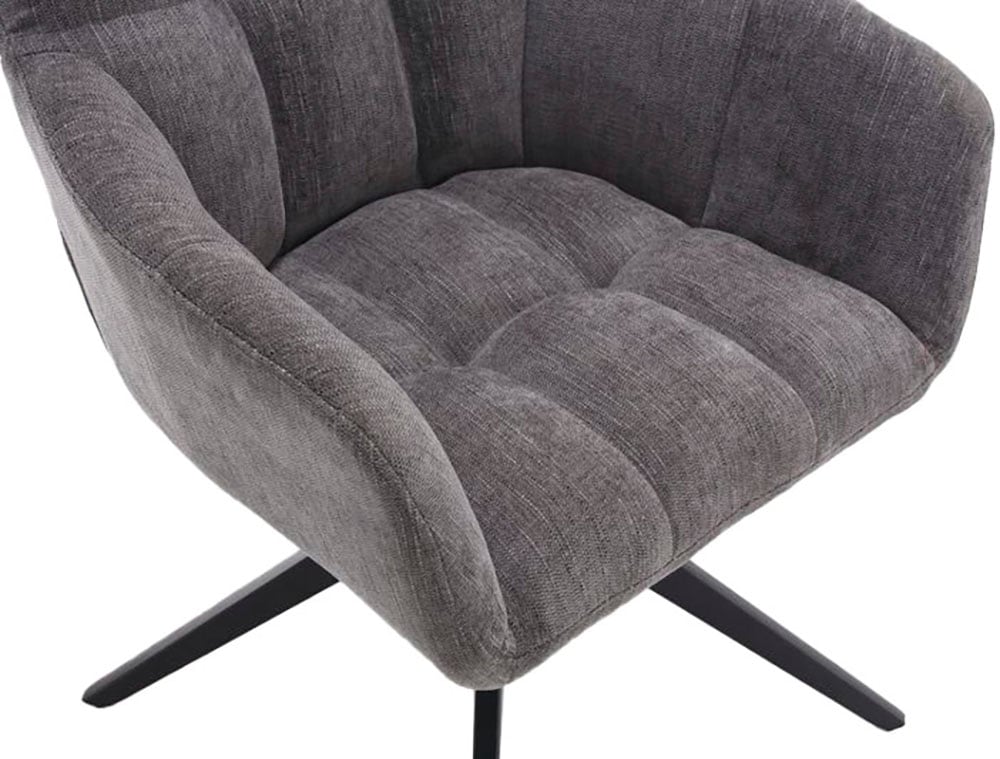 Home affaire Drehstuhl »Nizza«, (Set), 2 St., Boucle, Hochwertiger Stoff und robuster Metallfuß