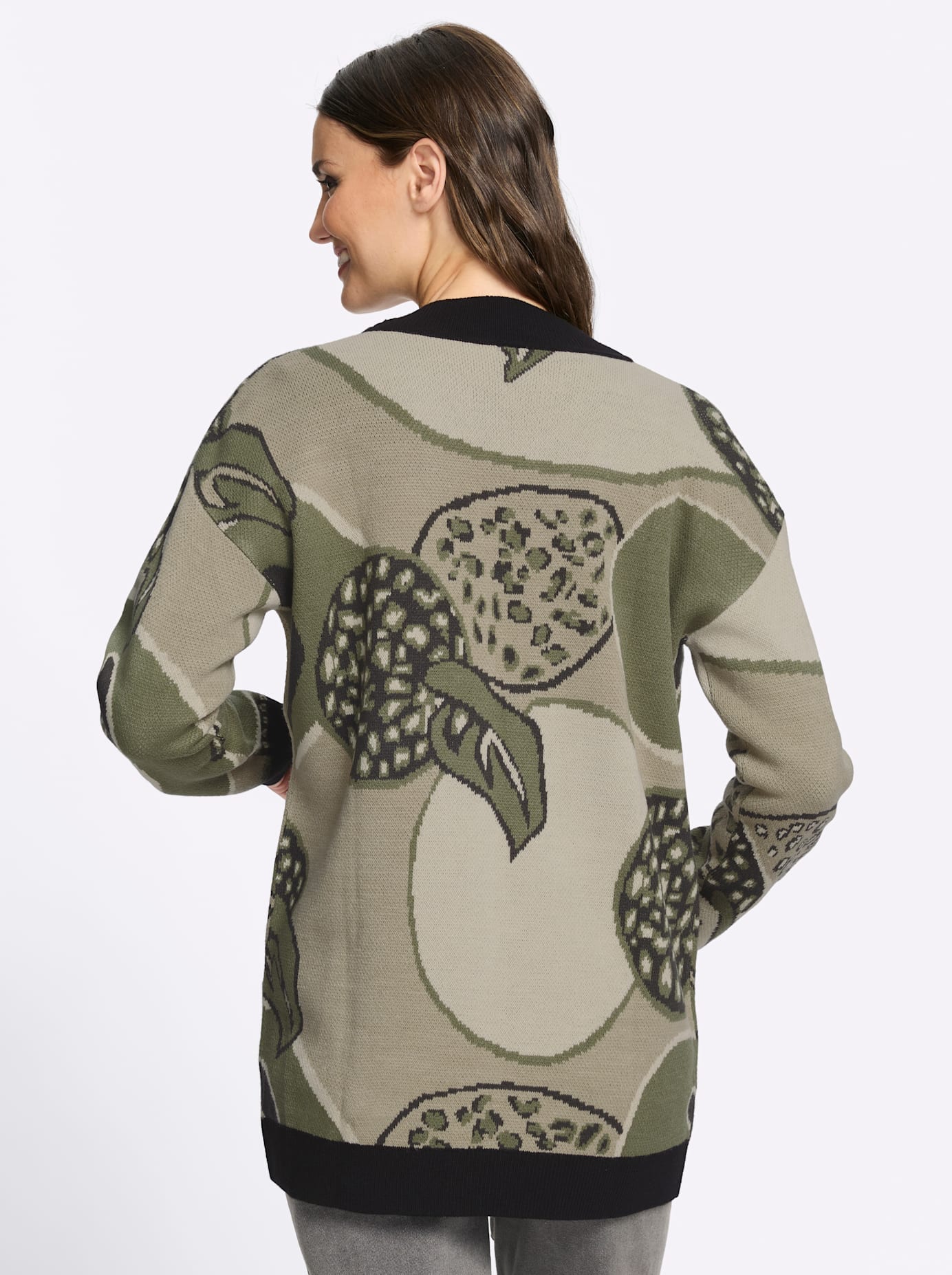 Classic Basics Jacquardstrickjacke
