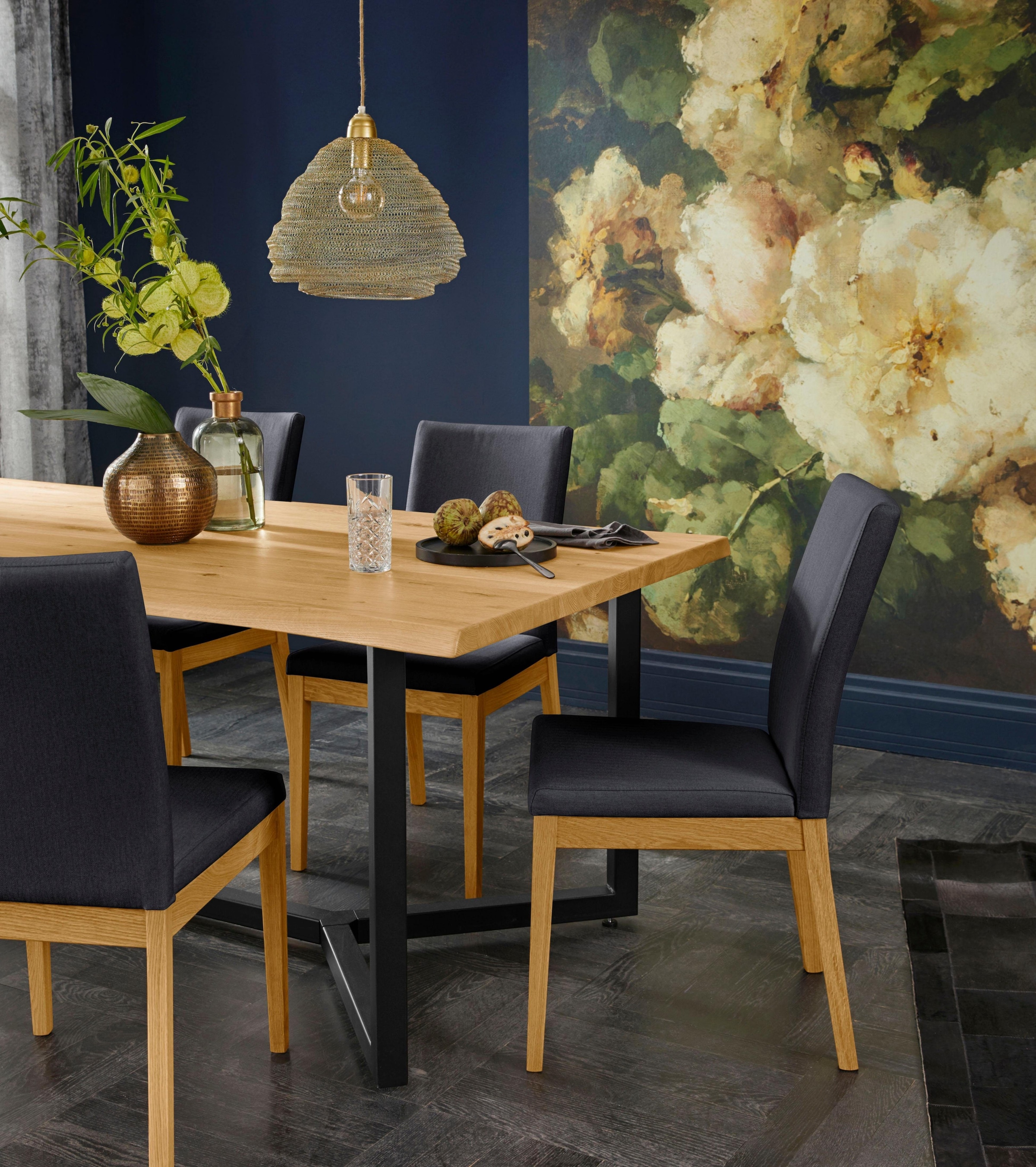 Home affaire Stuhl »Dendres«, (Set), 2 St., Feinstruktur
