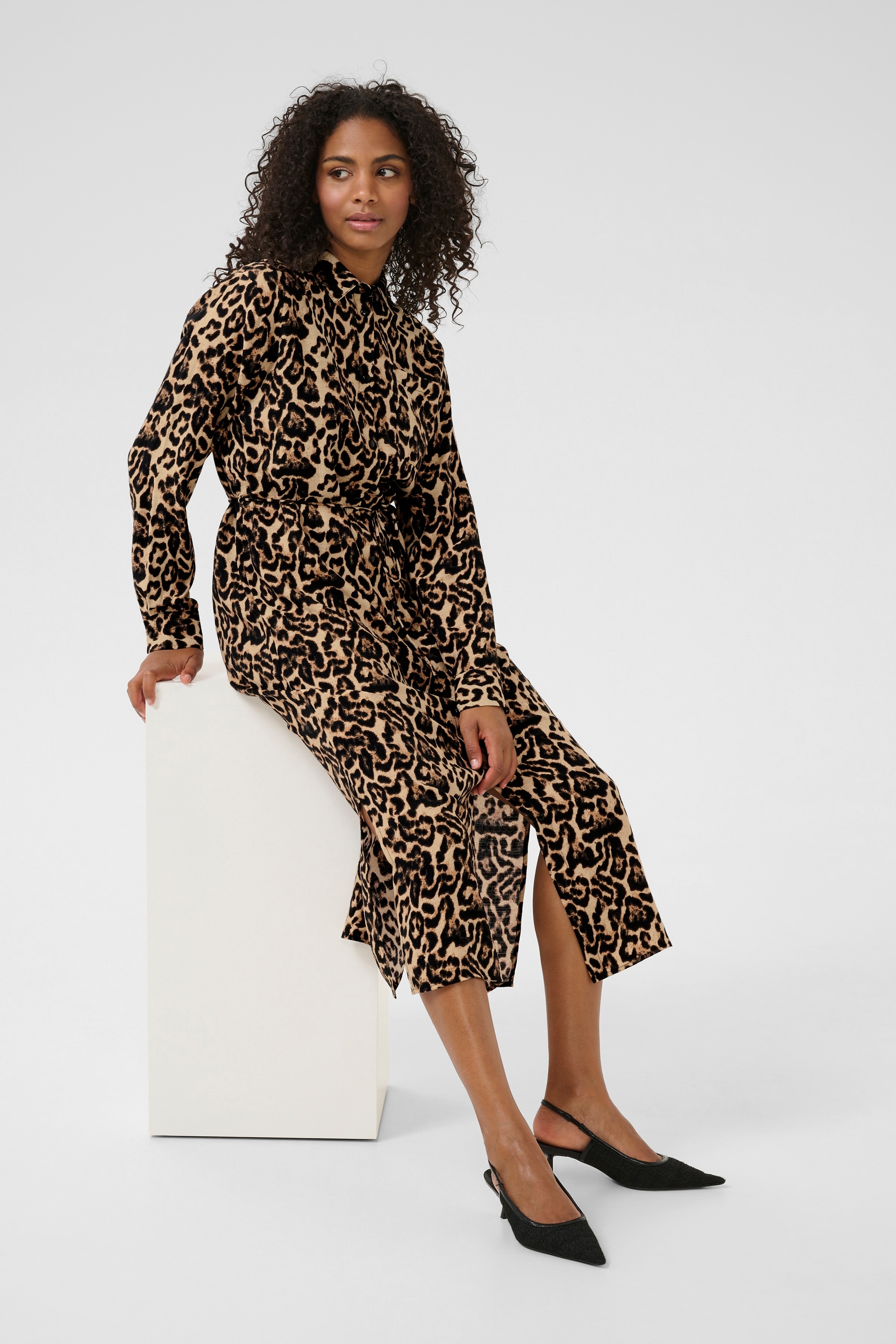 KAFFE Midikleid »Kleid KAhannah«