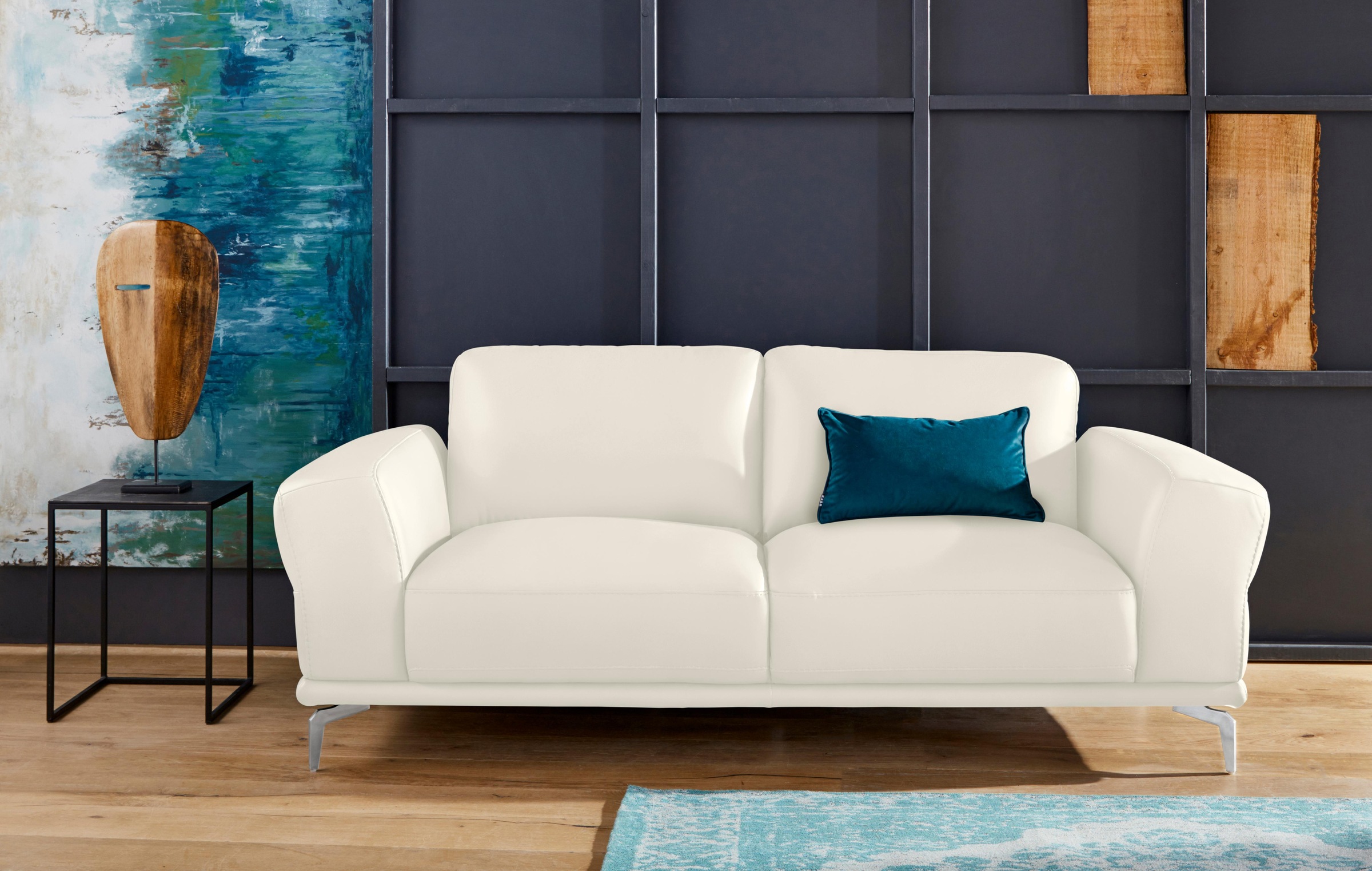 W.SCHILLIG 2-Sitzer »montanaa« mit Metallfüßen in Chrom glänzend, Breite 192 cm