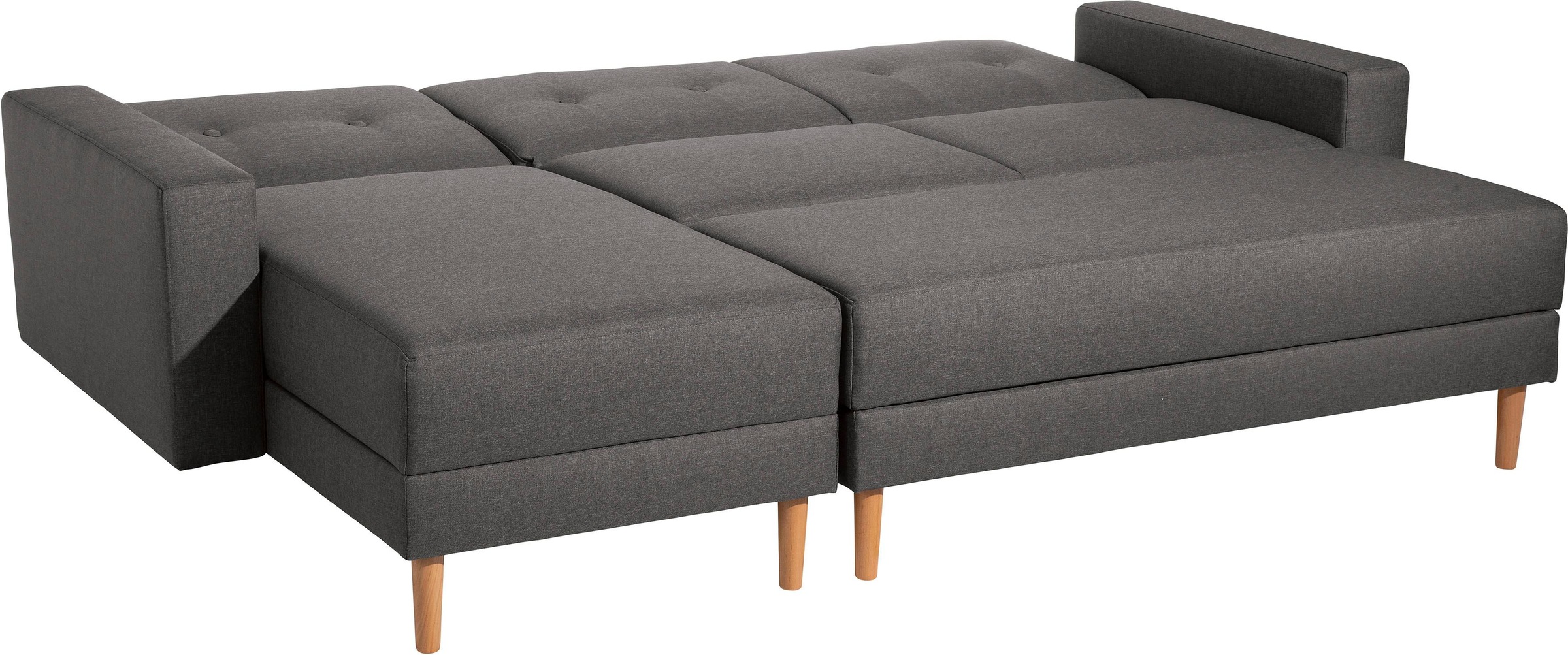 Max Winzer® Ecksofa »Just Chill«, Schlafsofa mit Recamiere, Rückenverstellung, inklusive Stauraumhocker