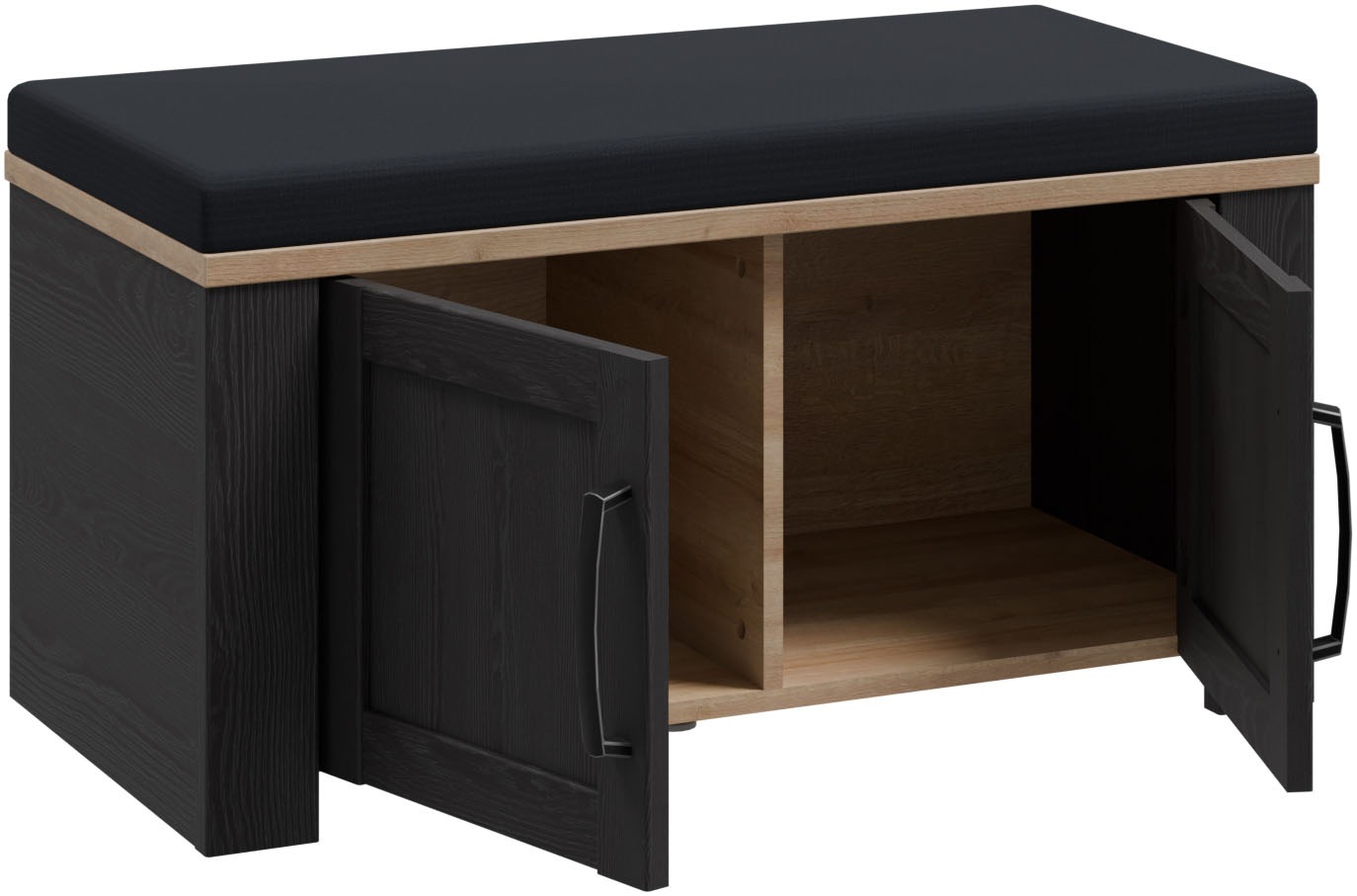 FORTE Polsterbank »Bohol, Garderobenbank mit Sitzpolster, Stauraum« B/H/T 86,5/45/42cm