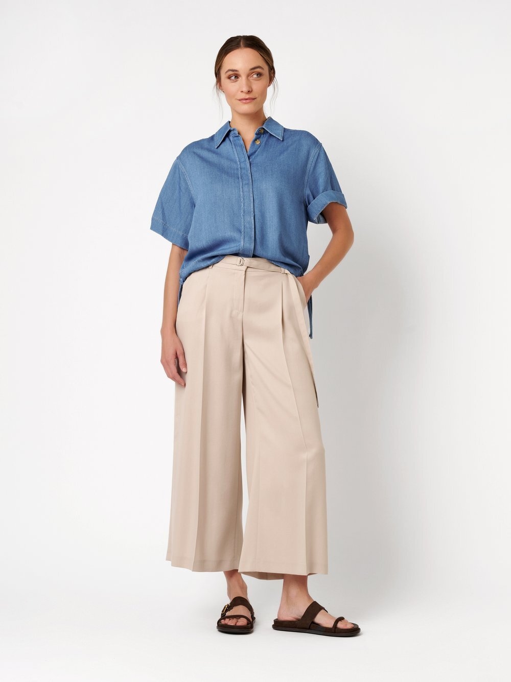 TONI Culotte »Luisa Culotte«  mit Gürtel und Bundfalten