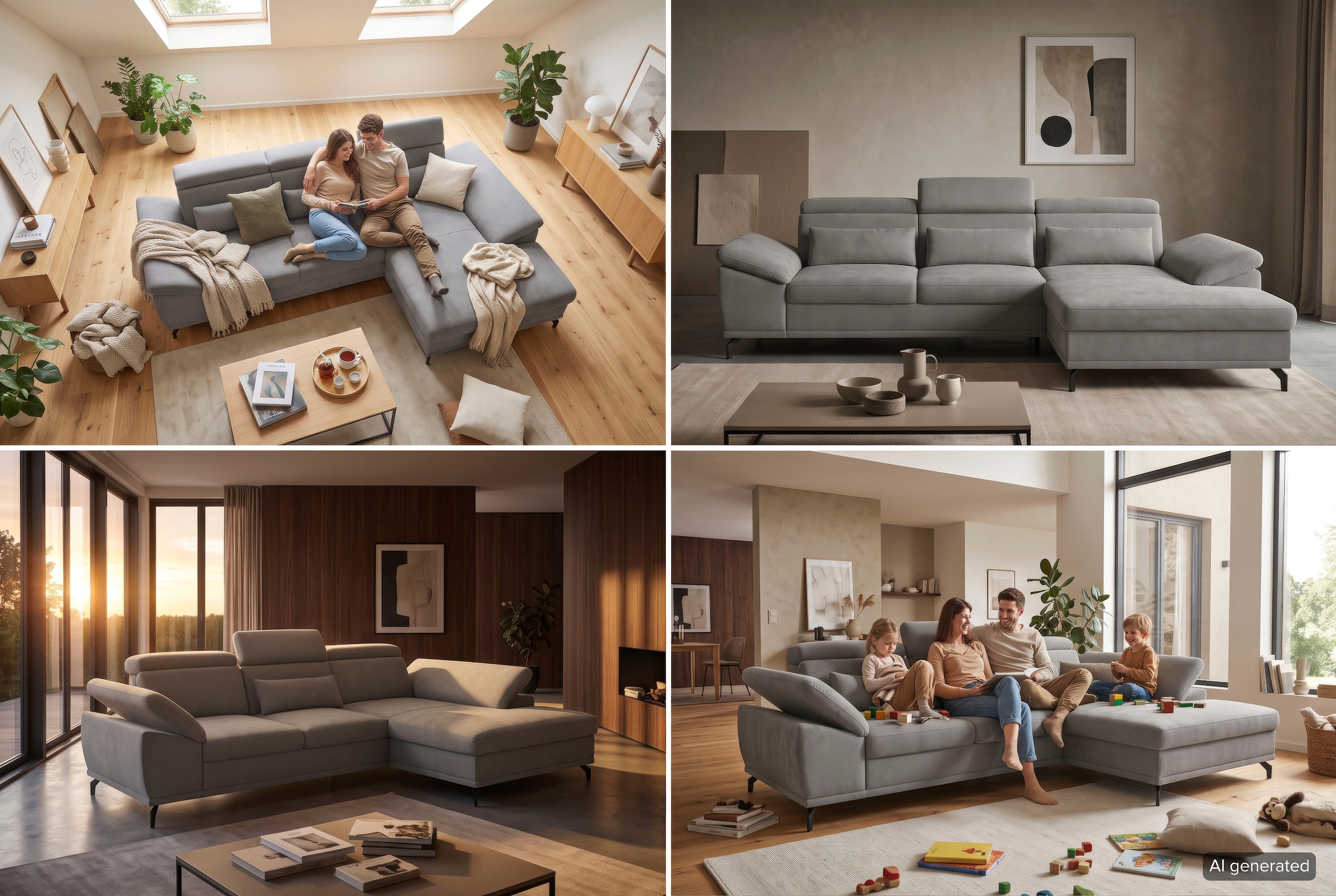 sit&more Ecksofa »Cabrio L-Form, B: 295 cm, mit Sitztiefen-, Arm- & Kopfteilverstellung« 2 Nierenkissen, Federkern, optional Schlaffunktion und Stauraum